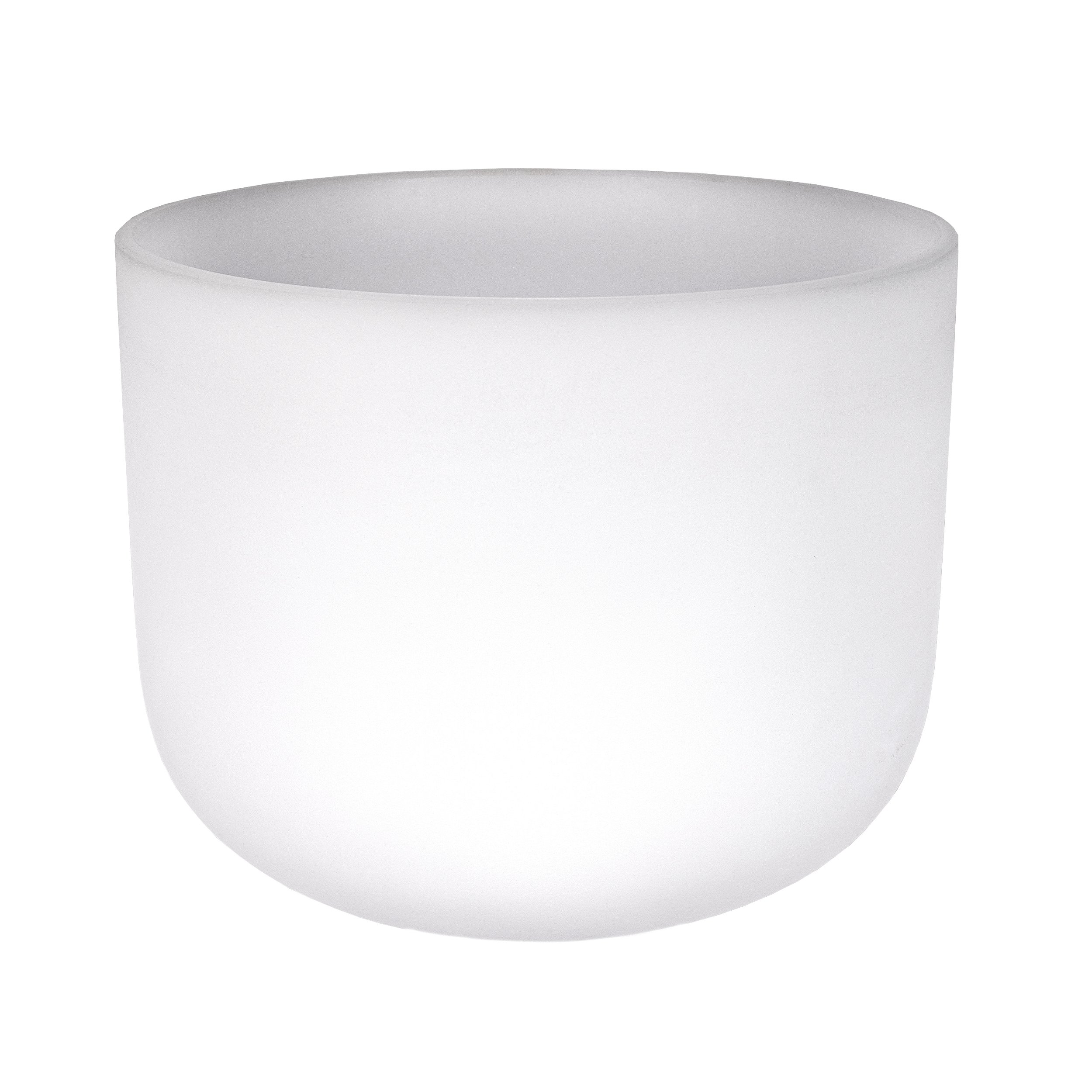 10" Frosted Quartz Singing Bowl Note D Perfect