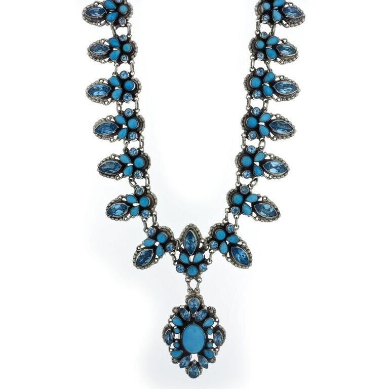 Leo Feeney Necklace With Sleeping Beauty Turquoise And Blue Topaz
