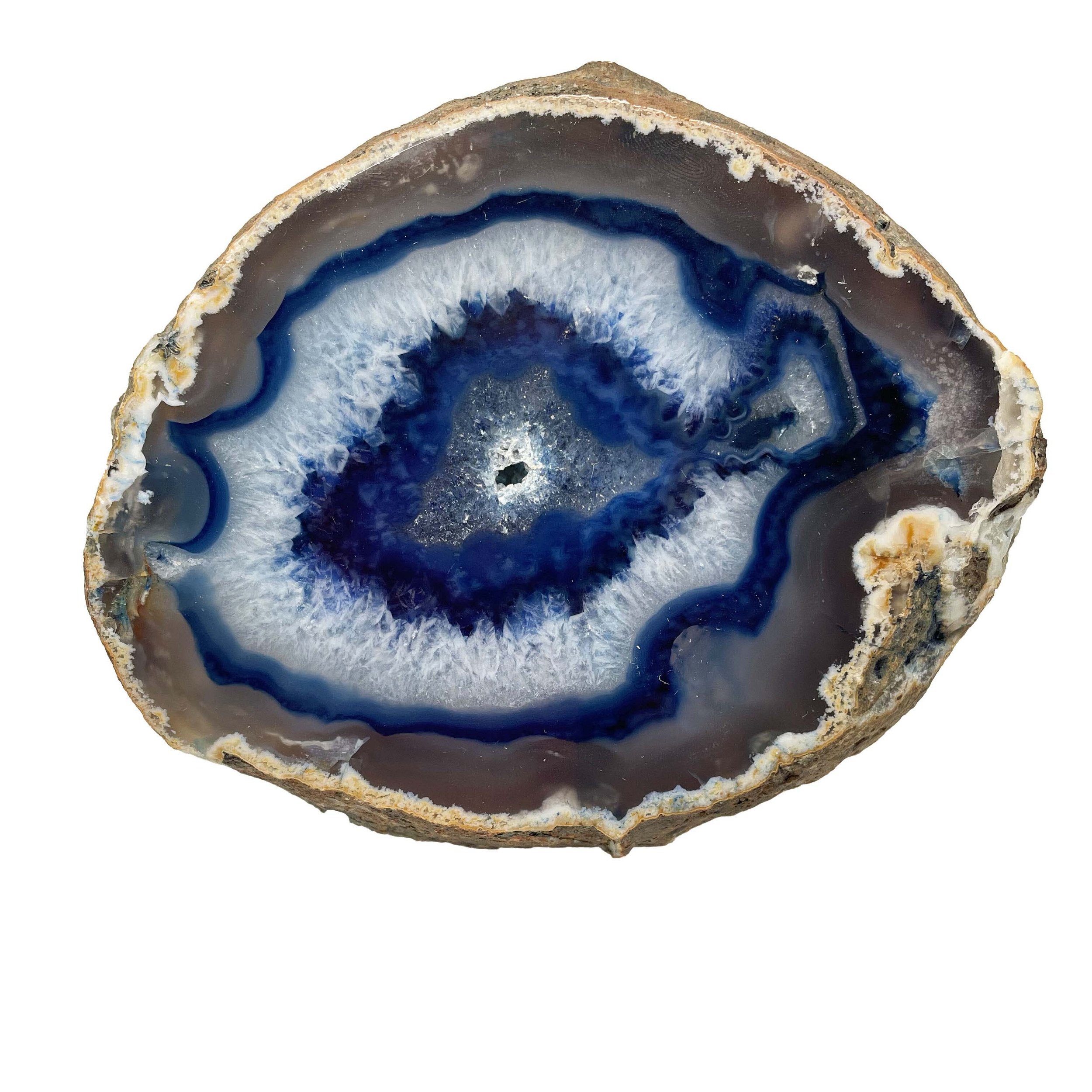 Blue Dyed Agate Slice