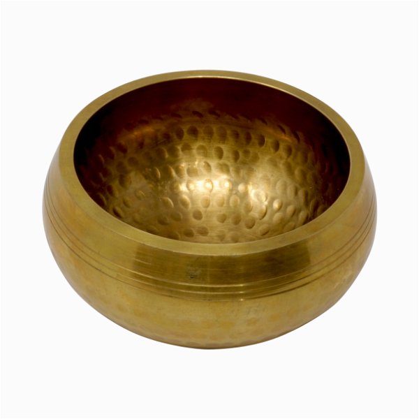 Closeup photo of Plain Brass Singing Bowl -Hand Hammered