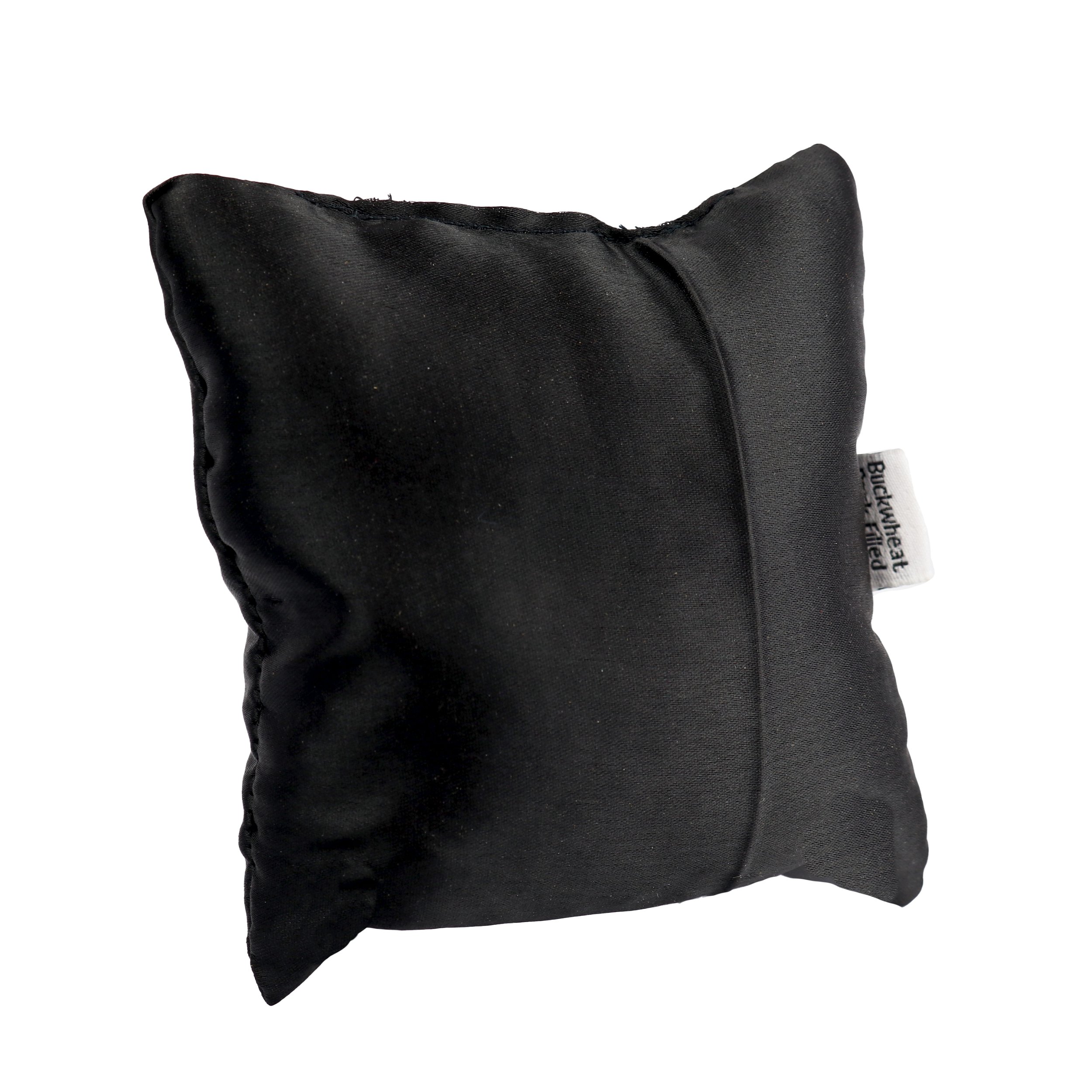 Black Satin Square Cushion 4x4