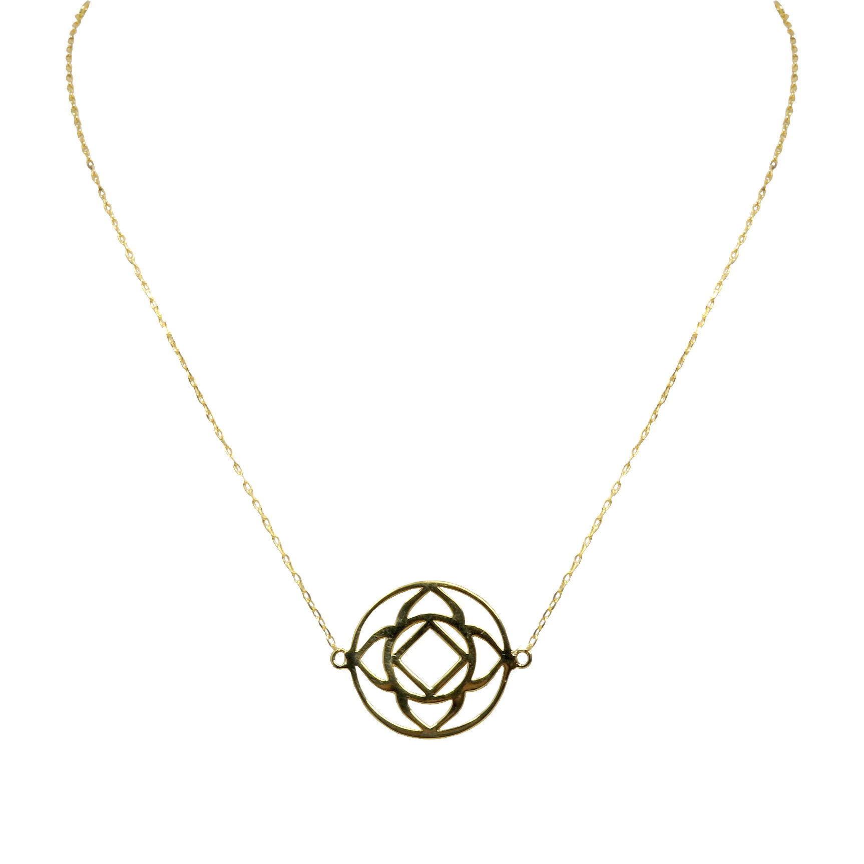 Sterling Silver Gold Overlay Base Chakra Choker (aka. Root Chakra)