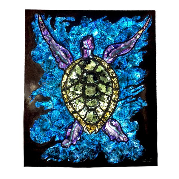 Closeup photo of Illuminated Sea Turtle Gemscape
