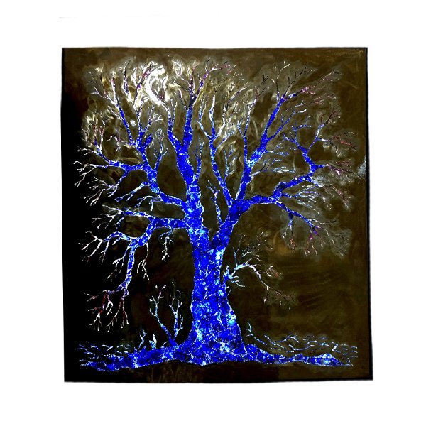 Closeup photo of Illuminated Sodalite Fall Tree Gemscape
