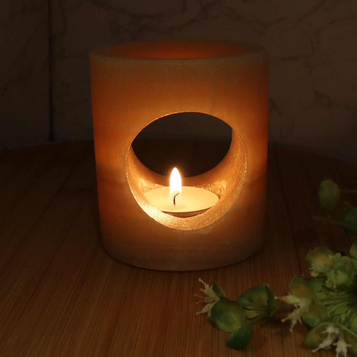 Onyx Candle Holder Diffuser - Orange