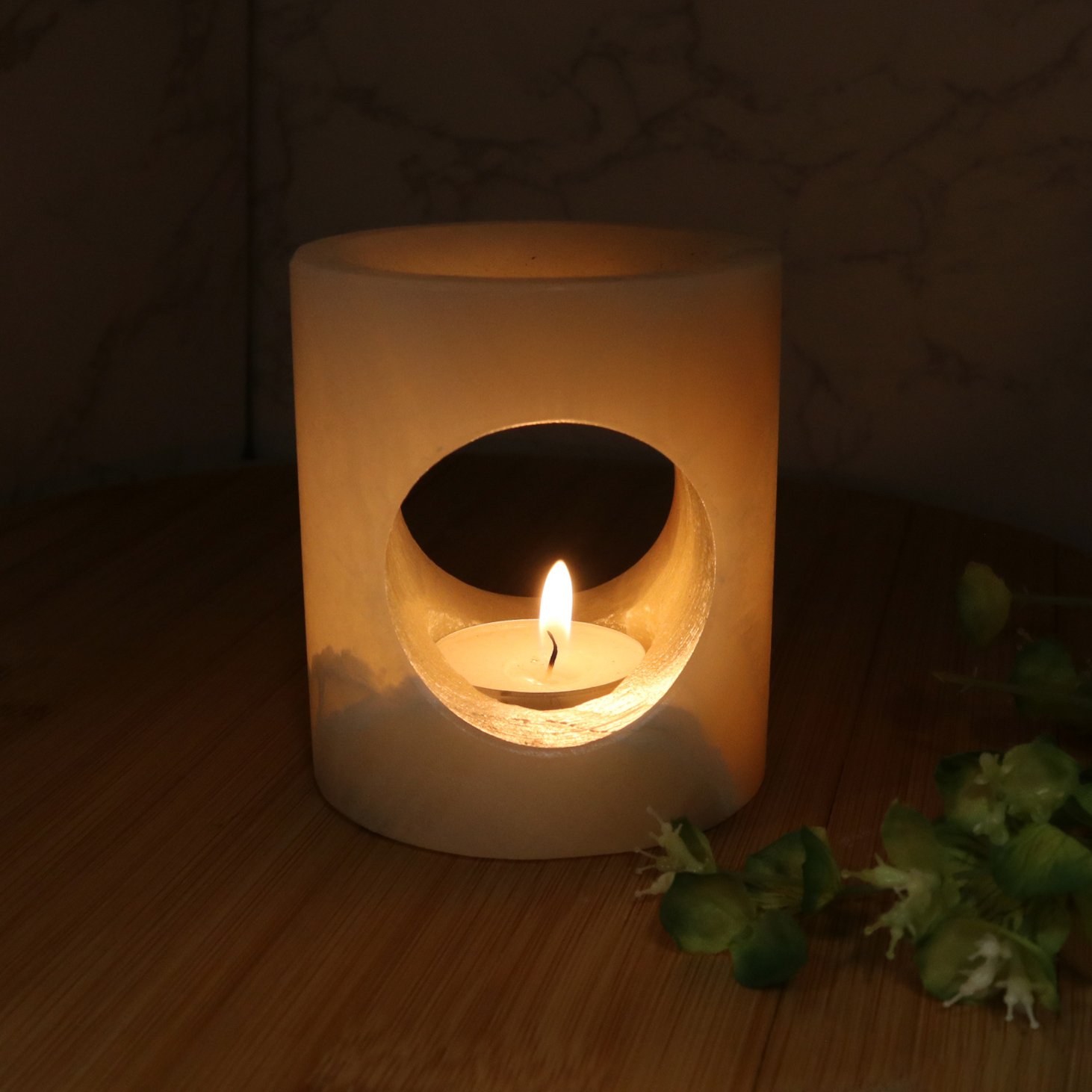 Onyx Candle Holder Diffuser - Beige