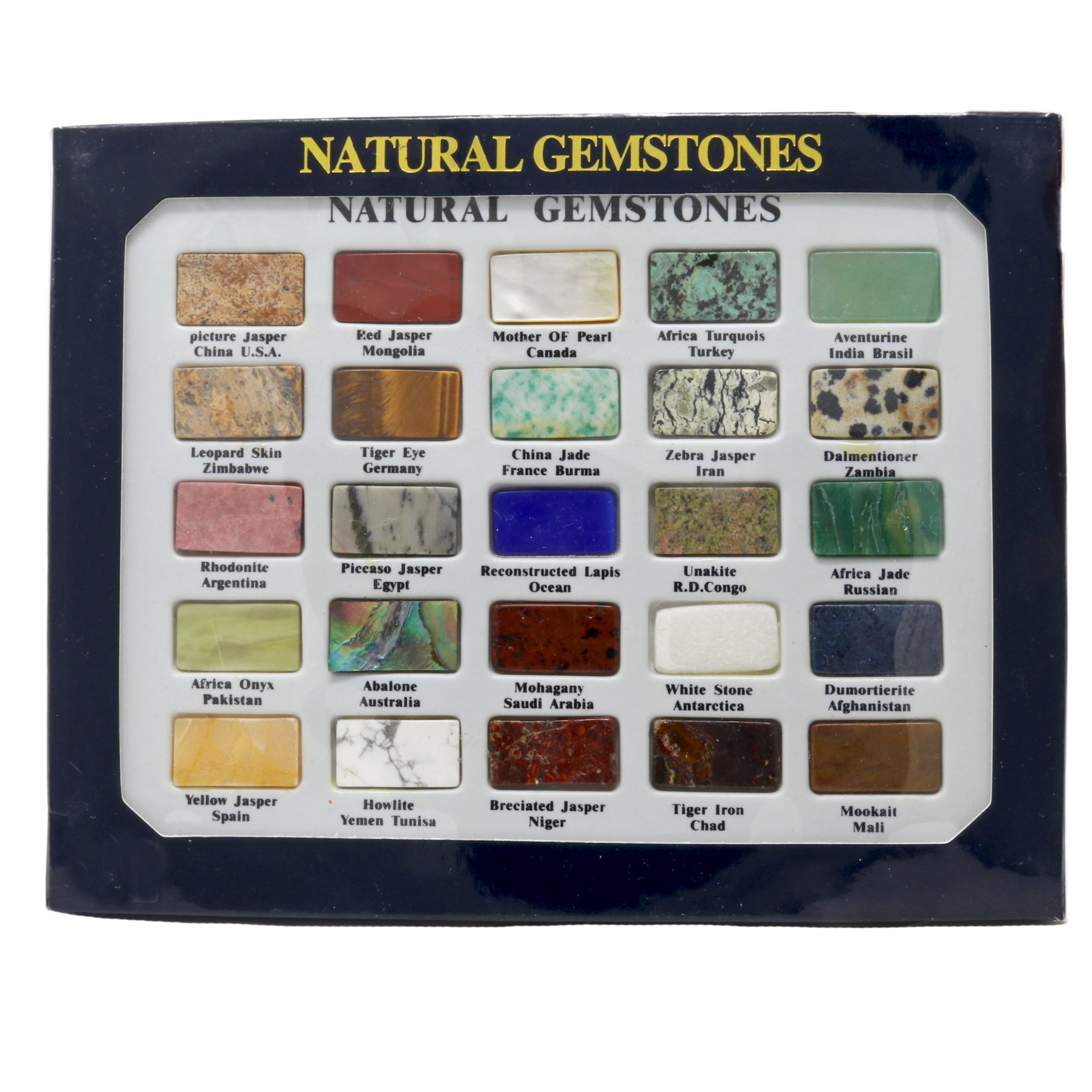 Natural Gemstone Chart Clear
