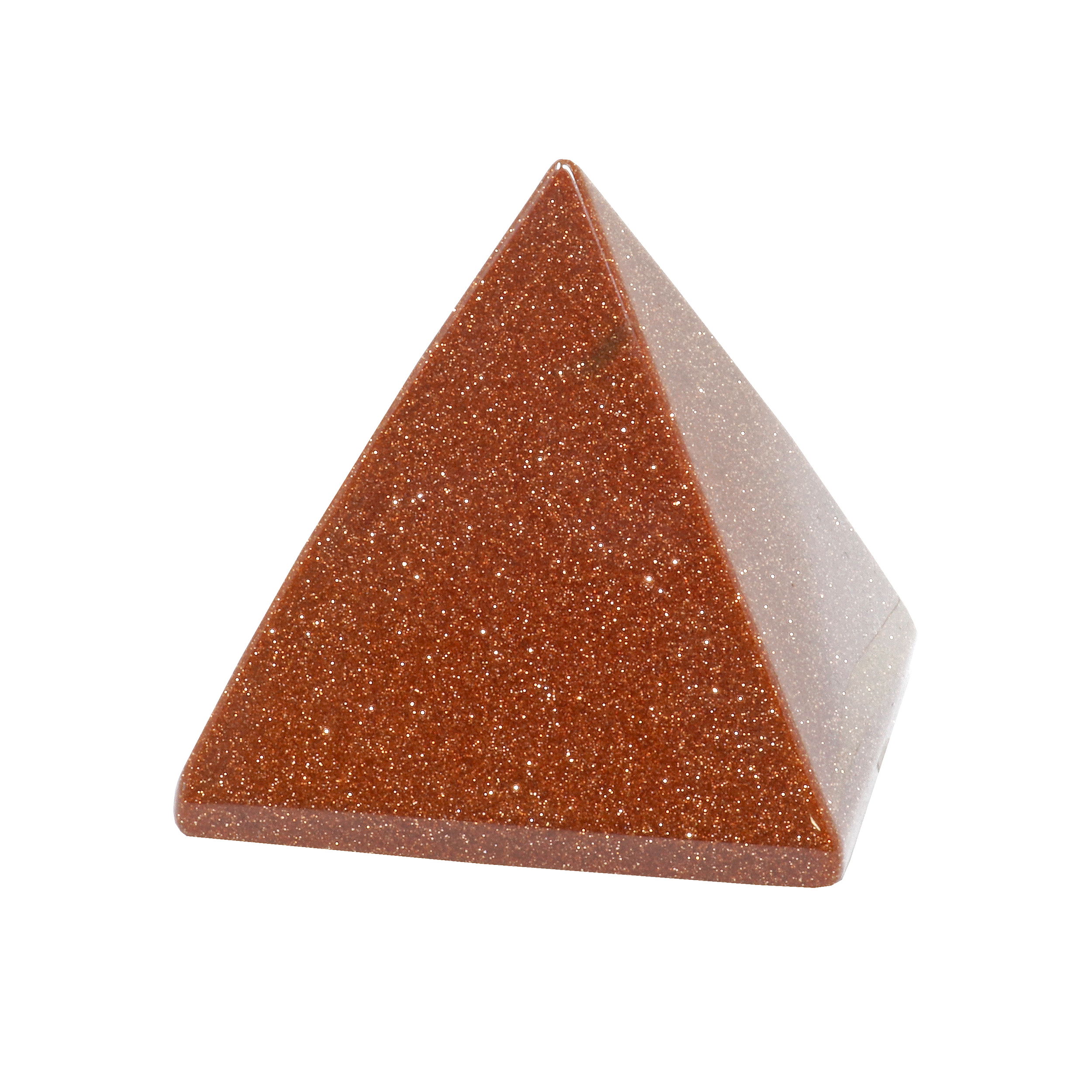 Red Goldstone Pyramid 50mm