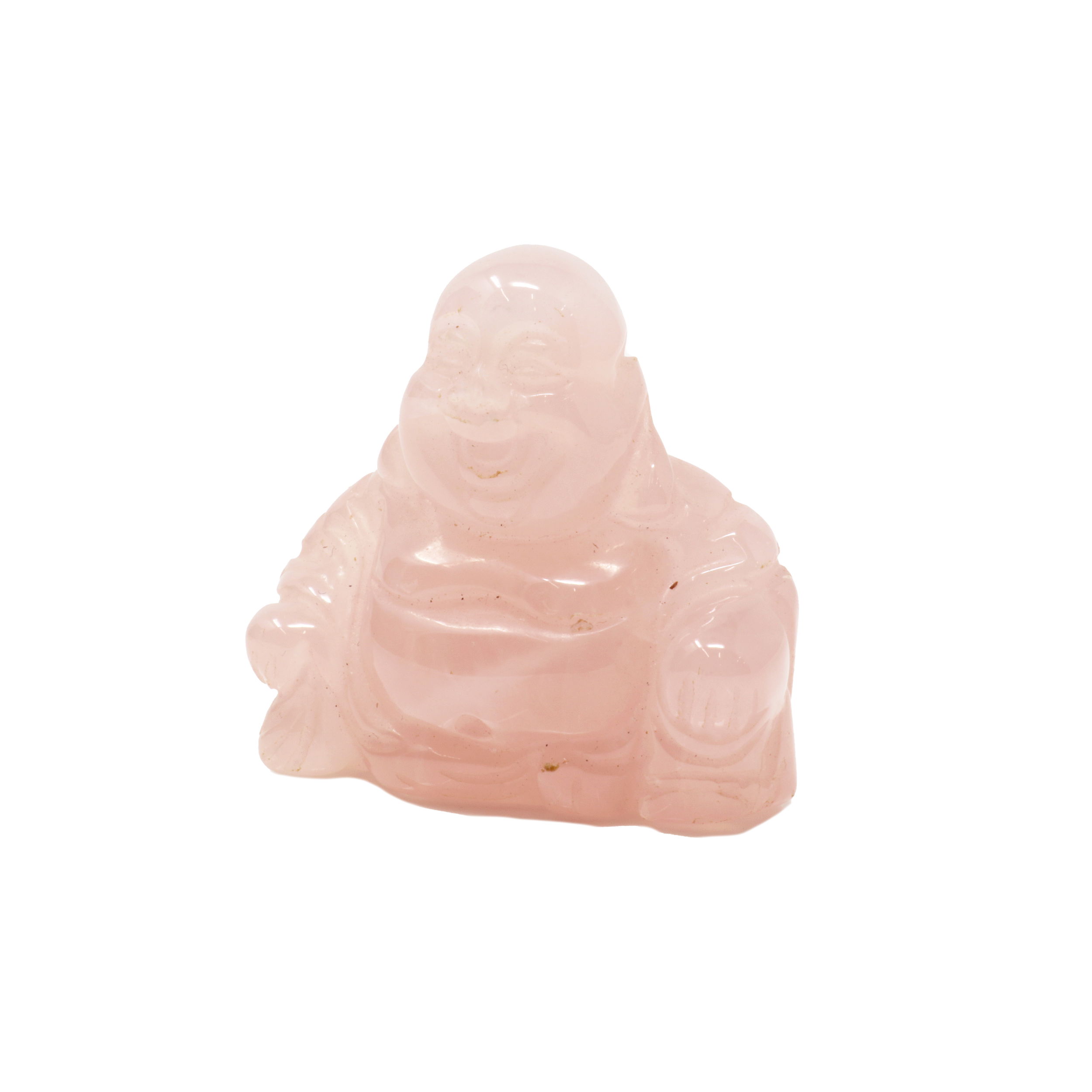 Rose Quartz Buddha Carving