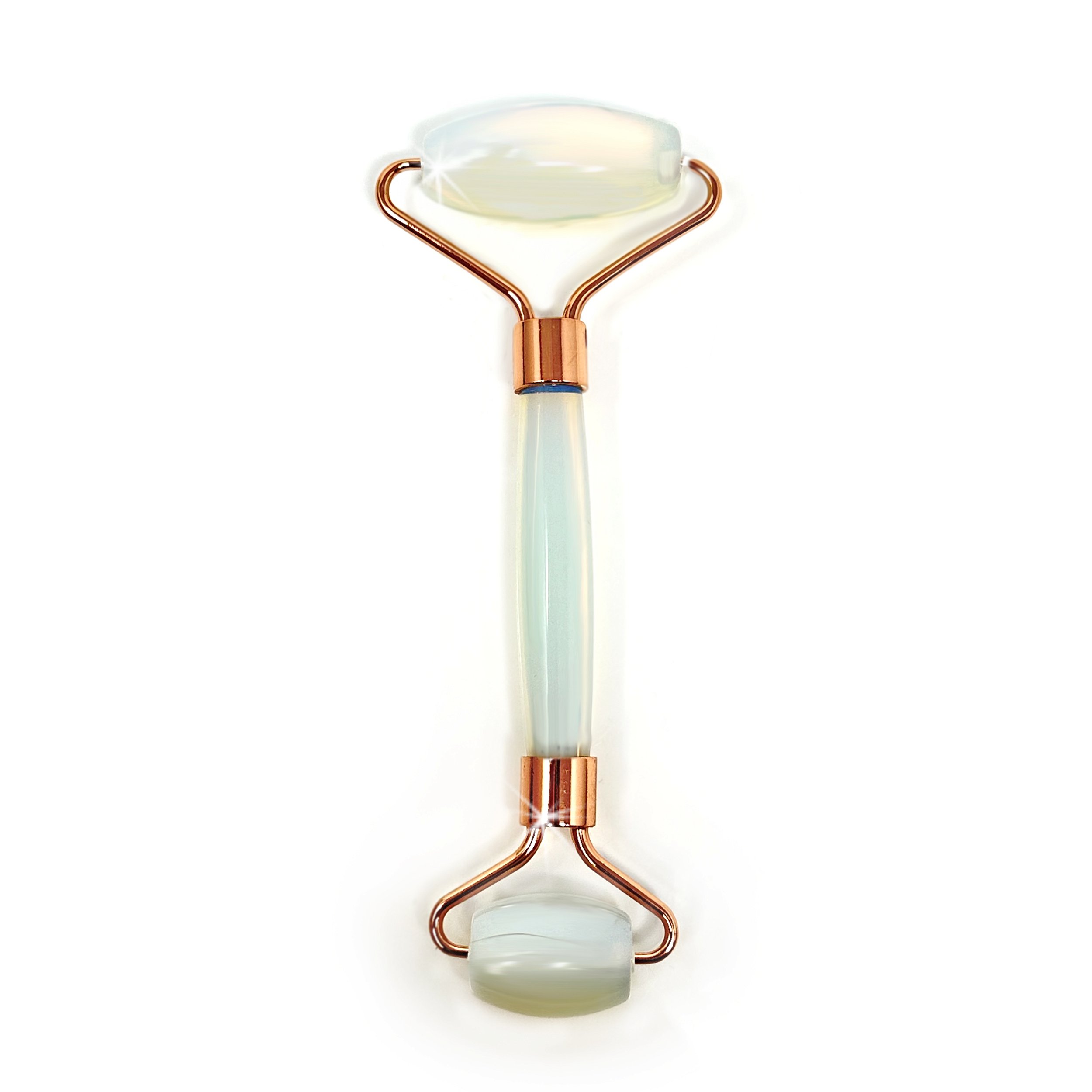 Opalite Facial Roller With Rose Gold Hardware