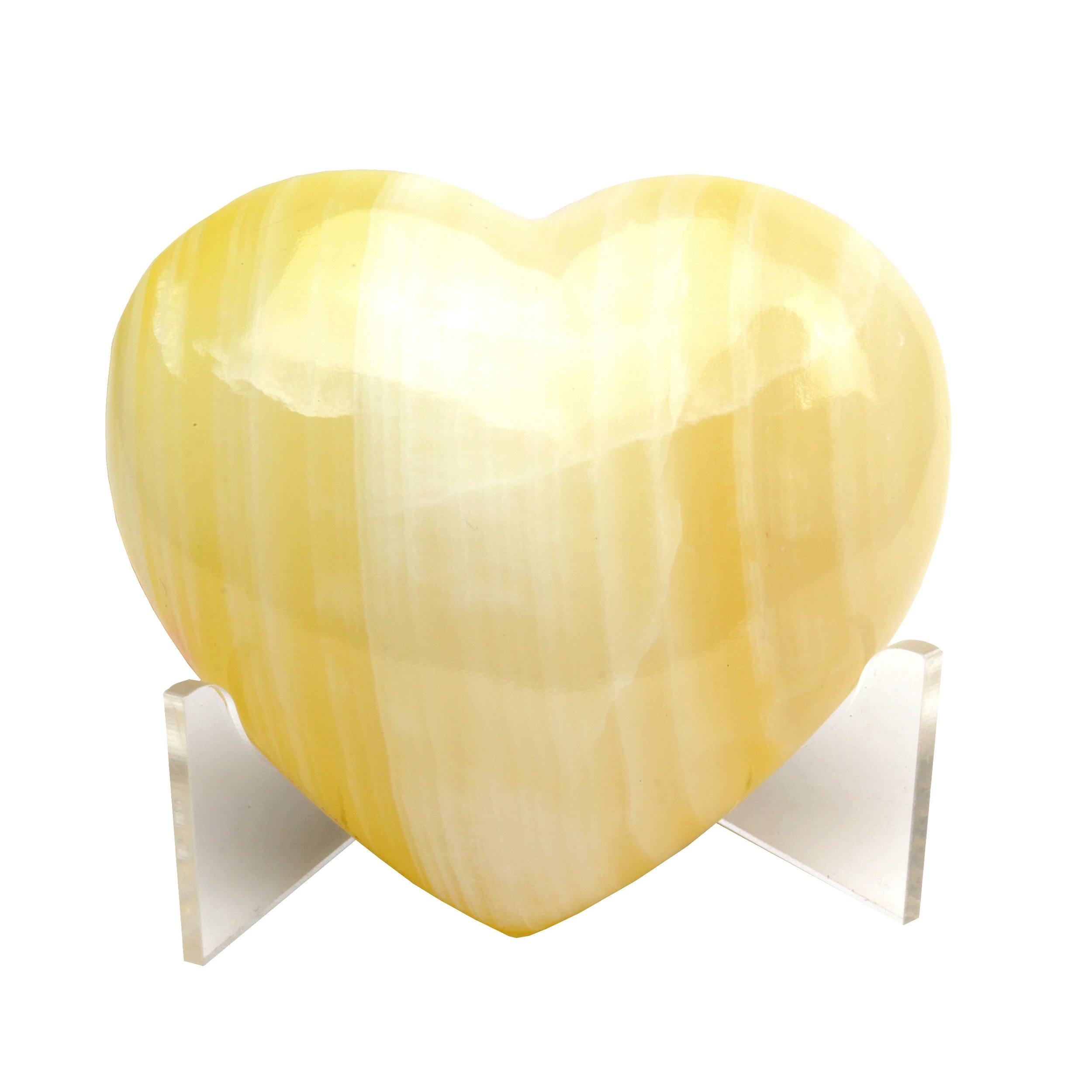 Onyx Heart Dyed Yellow Adhesive
