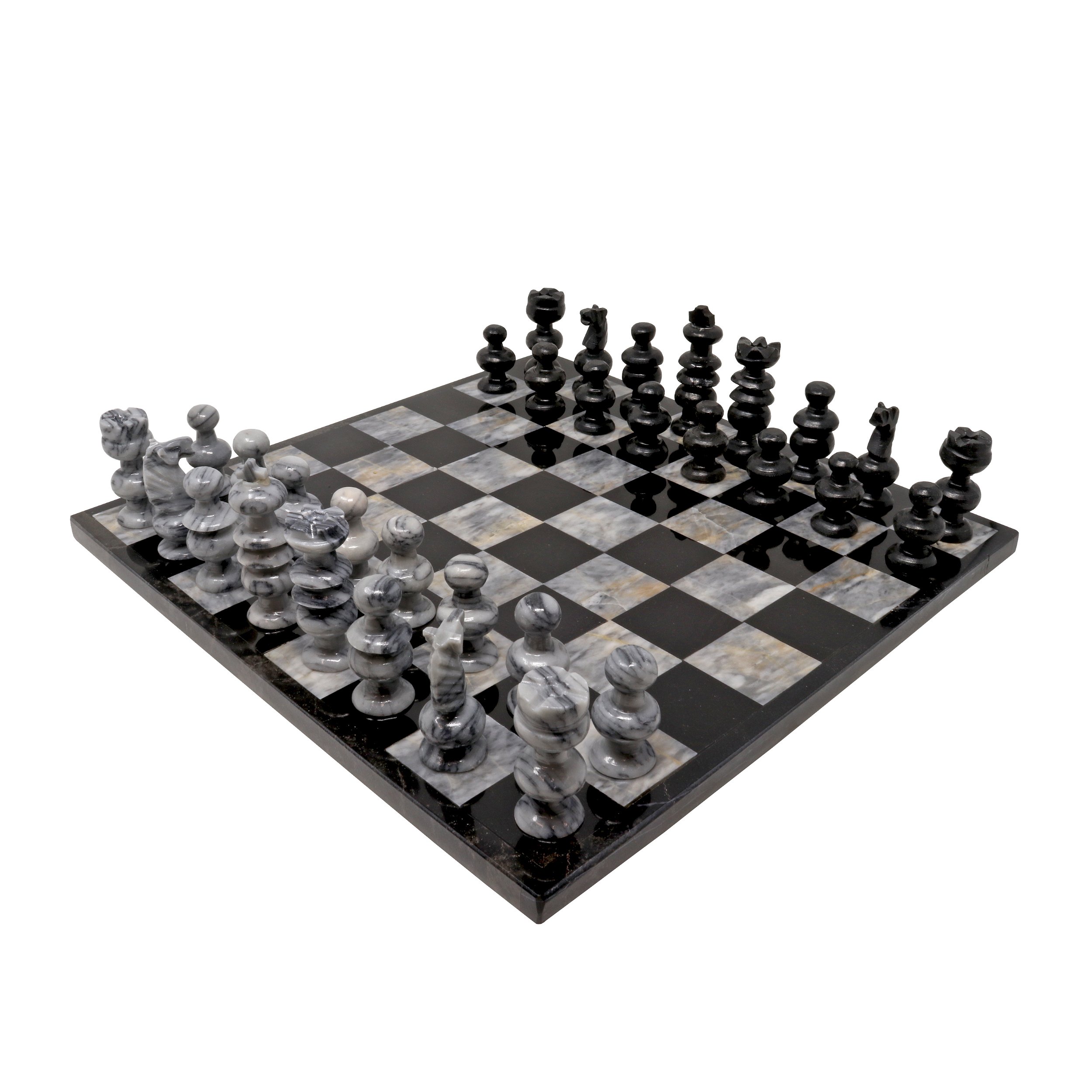 Onyx Chess Set Gray / Black