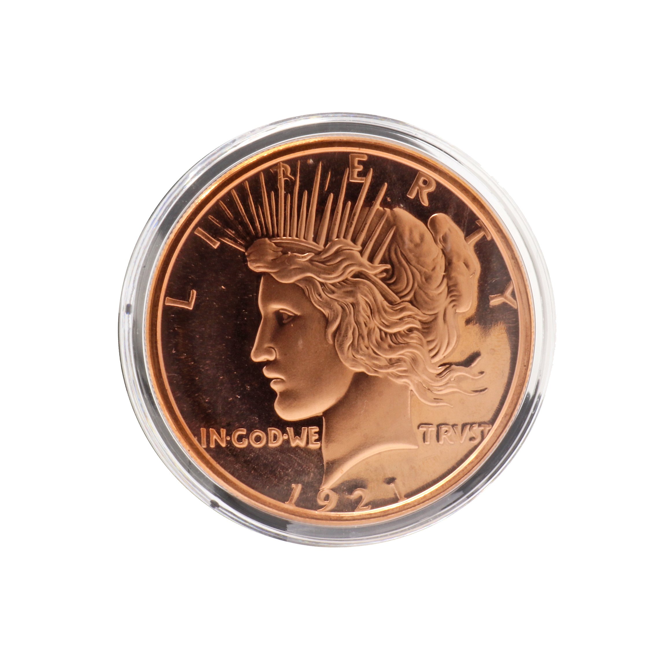 Liberty .999 Pure Copper Coin 1oz Peace Dollar