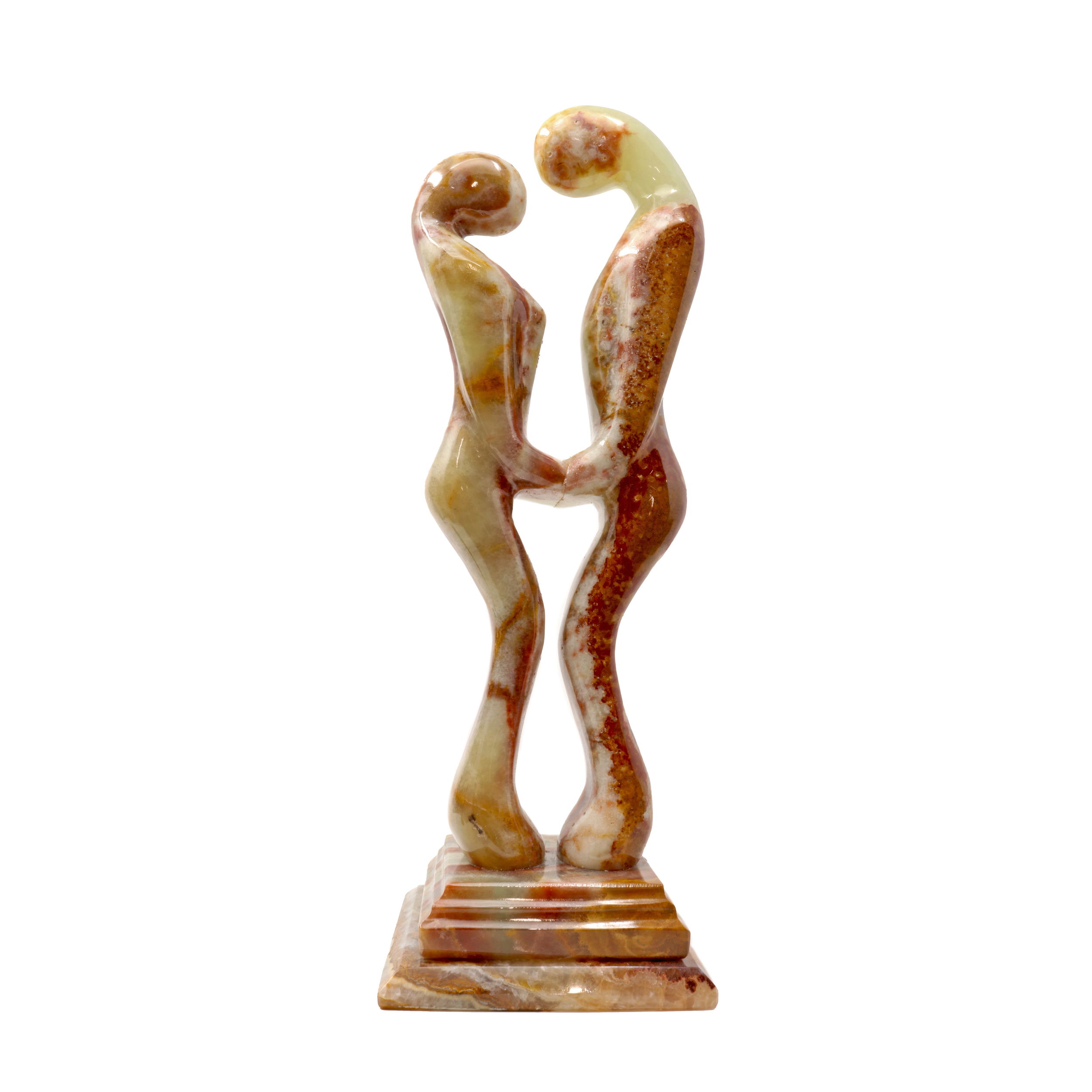 Green Talan Onyx Lovers Sculpture