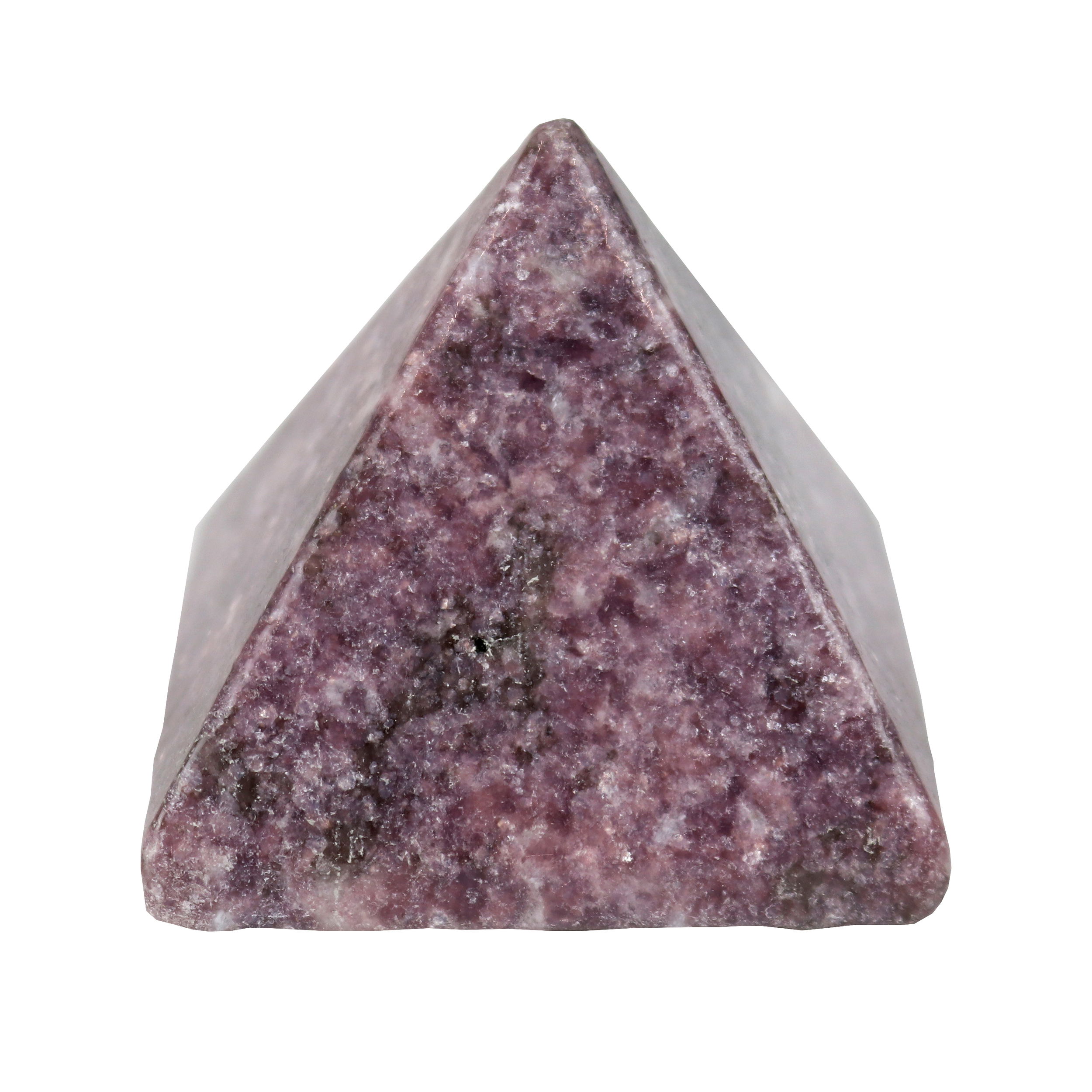 This Lepidolite Pyramid from Rare Earth Gallery is the perfect gift for anyone looking for something special. This pyramid is an excellent example of the beauty of minerals, and is sure to be cherished for years to come. It's a statement piece for any home or office décor. This pyramid features beautiful pink and purple hues, making it a truly unique item. It's also incredibly affordable, as it's available for just under $59. Give someone special the gift of the wondrous world of minerals with this unique Lepidolite Pyramid. Lepidolite Pyramid