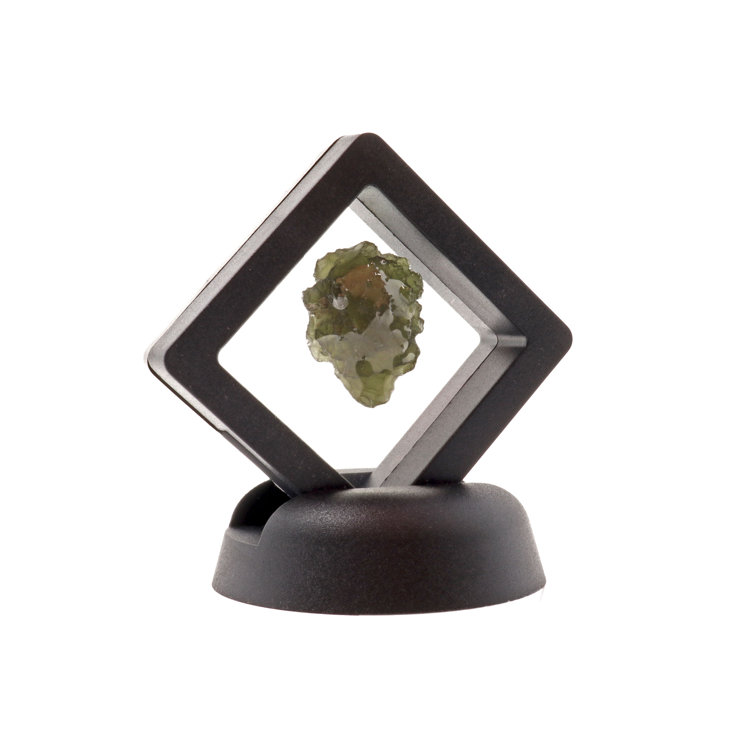 This Moldavite Tektite Raw Nugget is a unique and rare earth specimen, polished to reveal its sparkling green hue. Its natural, freeform shape makes it a one-of-a-kind conversation piece for any home or office. Ideal for mineral collectors and gift-givers, this specimen brings a touch of the outdoors to any setting. Enjoy free shipping on your purchase. Moldavite Tektite Raw Nugget - in Gel Case