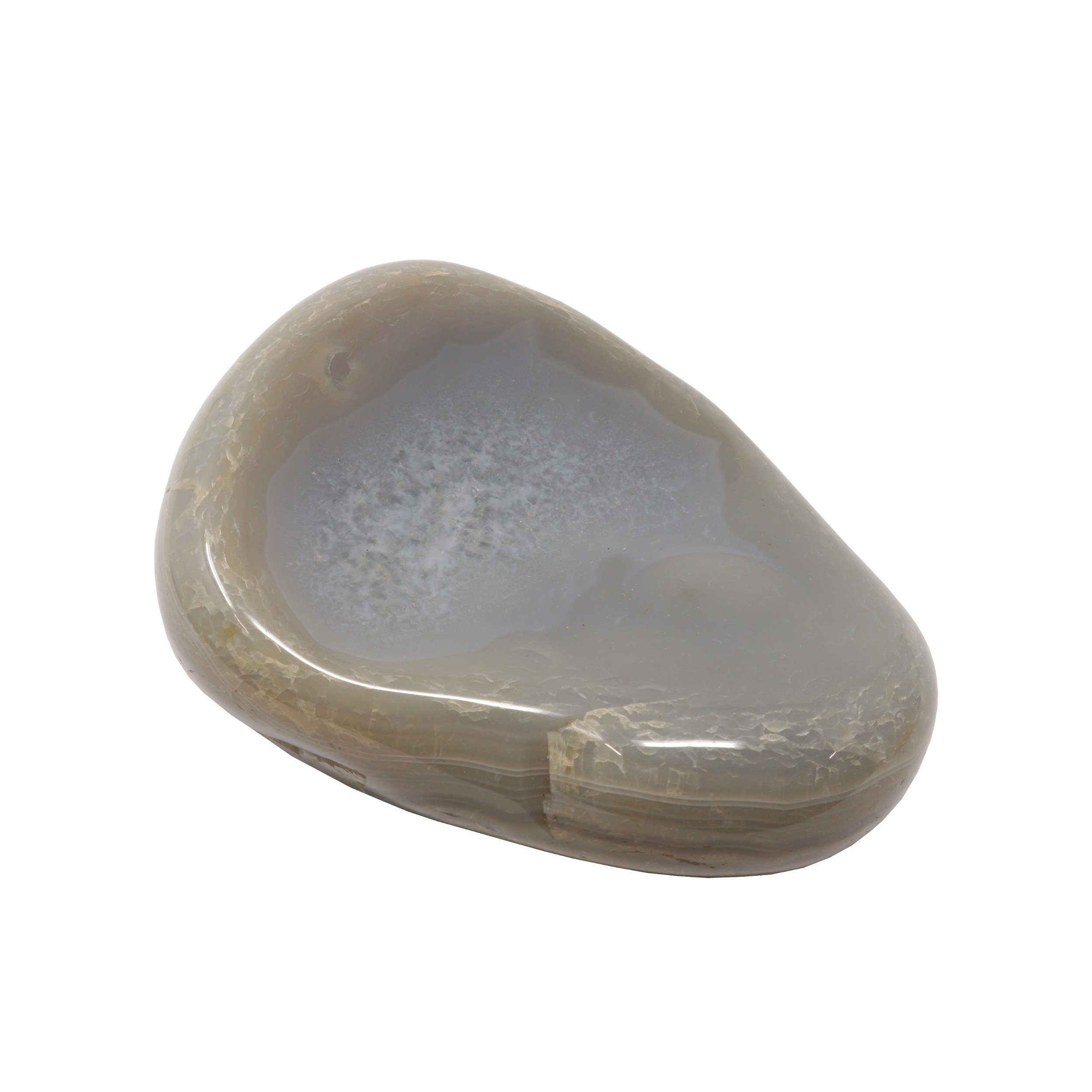 Agate Palm Stone With Brecciated Texture