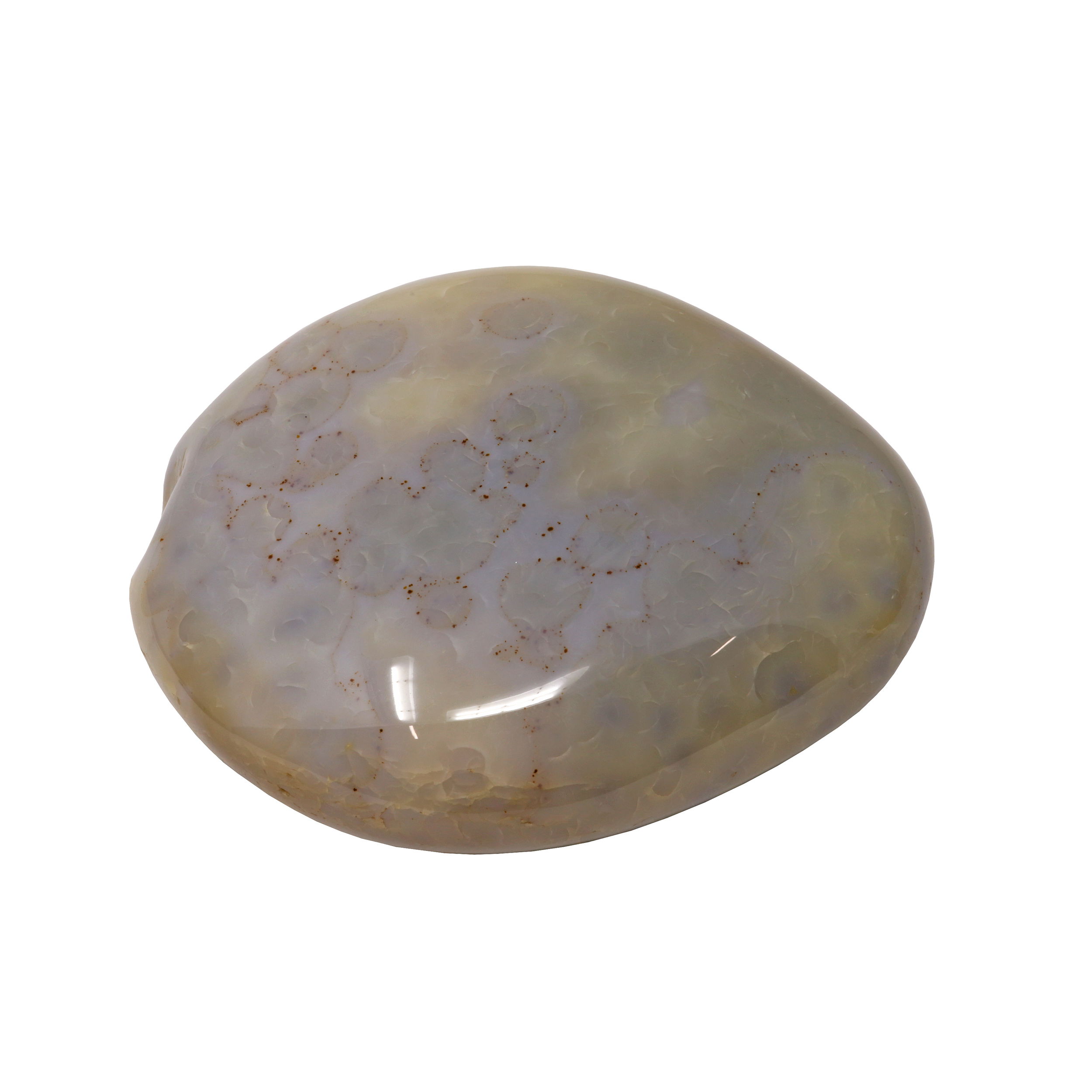 Agate Palm Stone - Blue