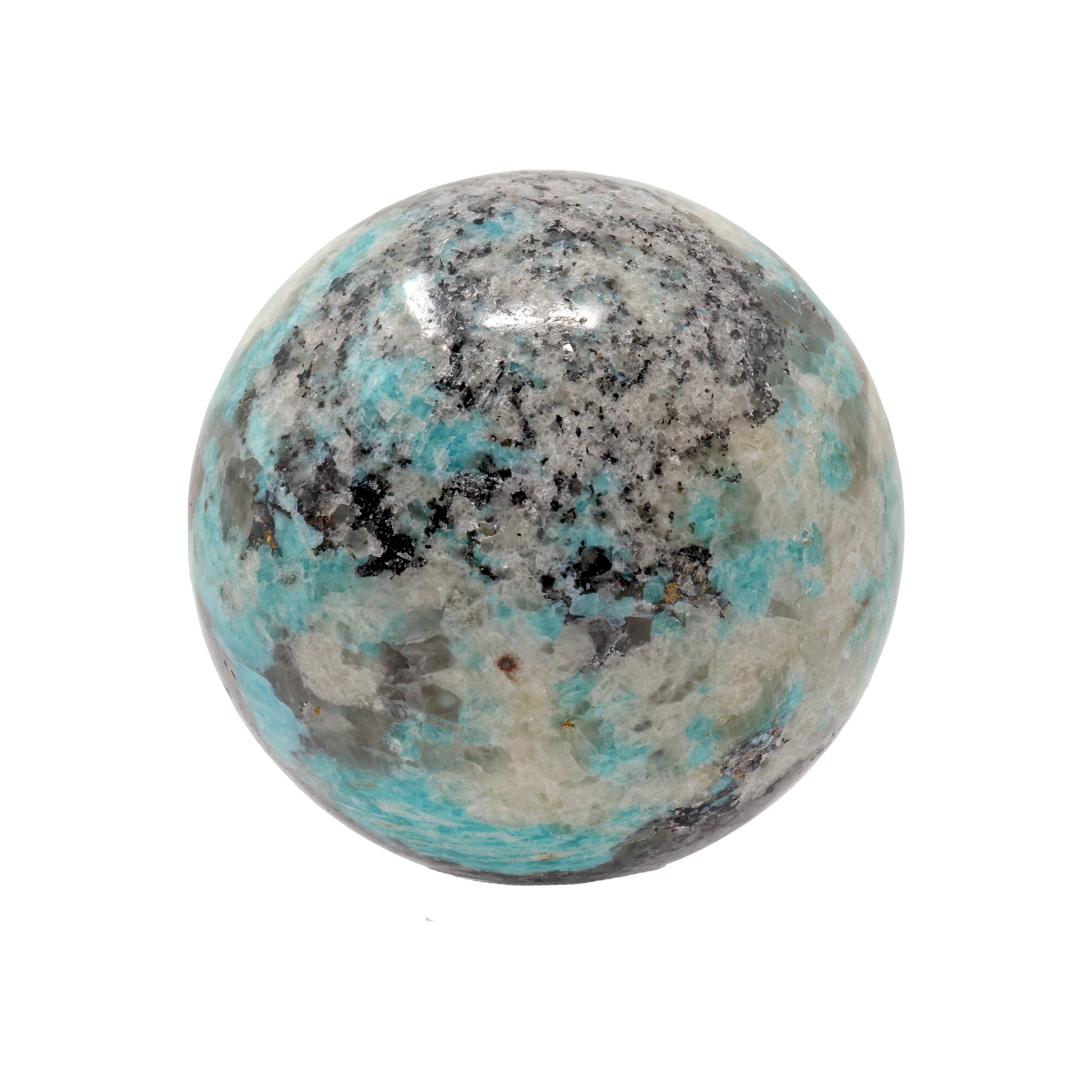 Amazonite Sphere On Ring Stand