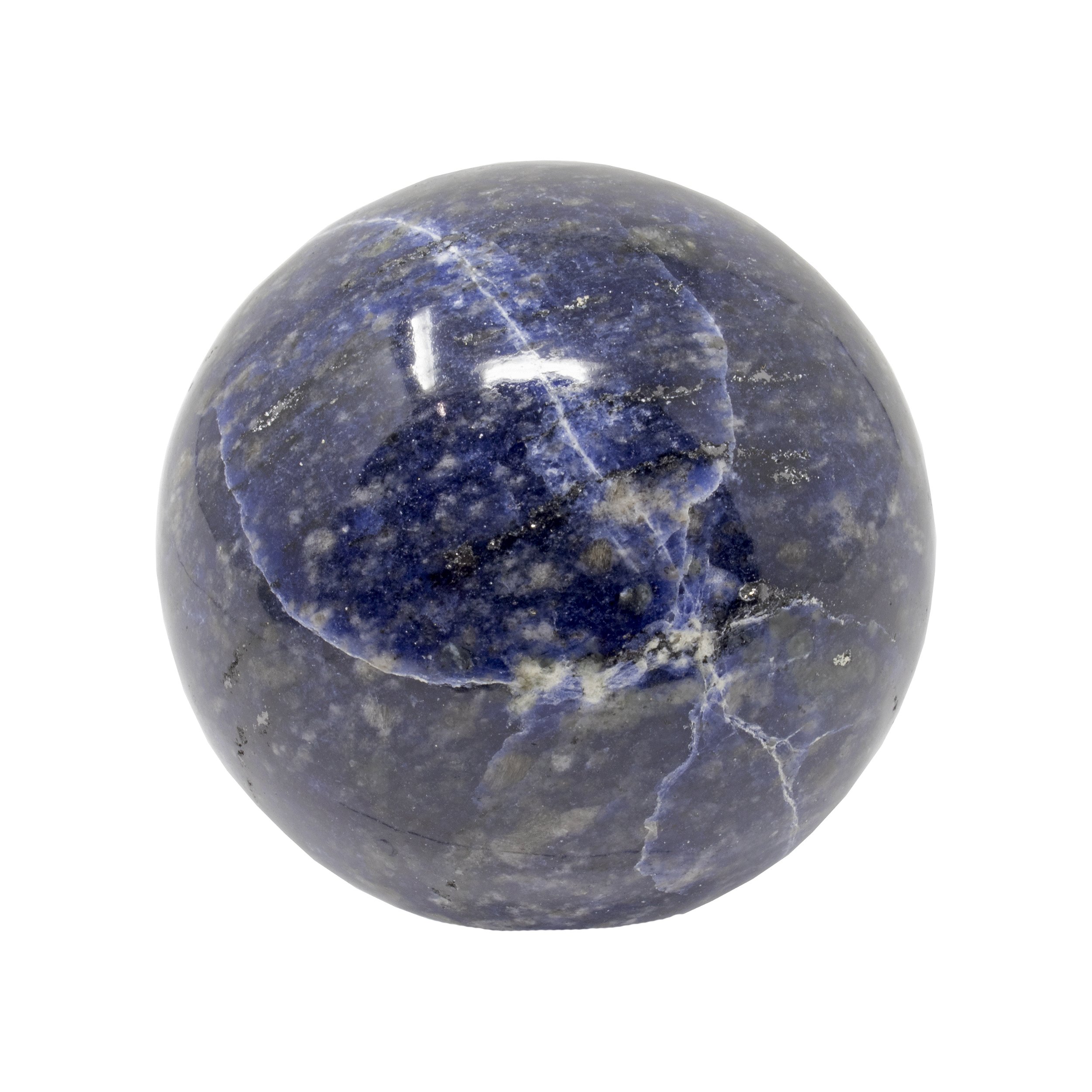 Sodalite Sphere On Ring Stand