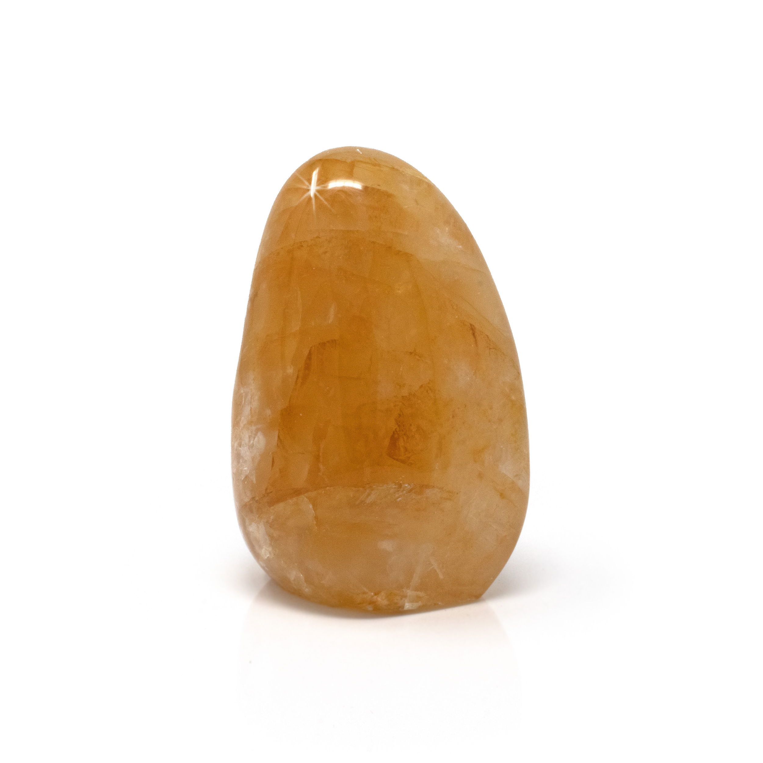 Golden Healer Freeform Polished with Cut Base - Yellow Hematoid Quartz