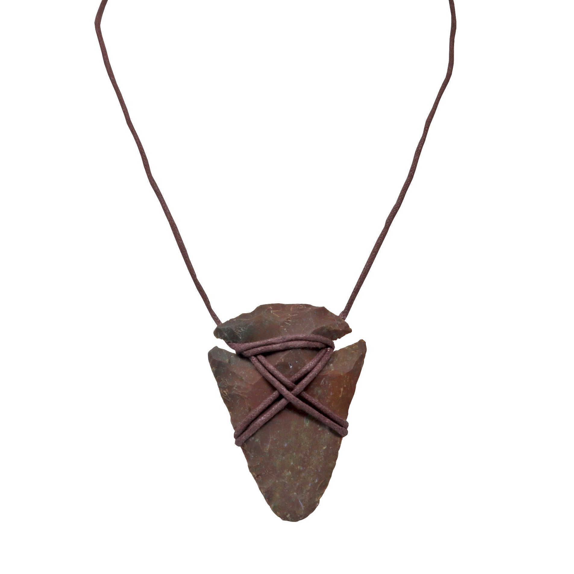 Jasper Arrowhead Cord Necklace