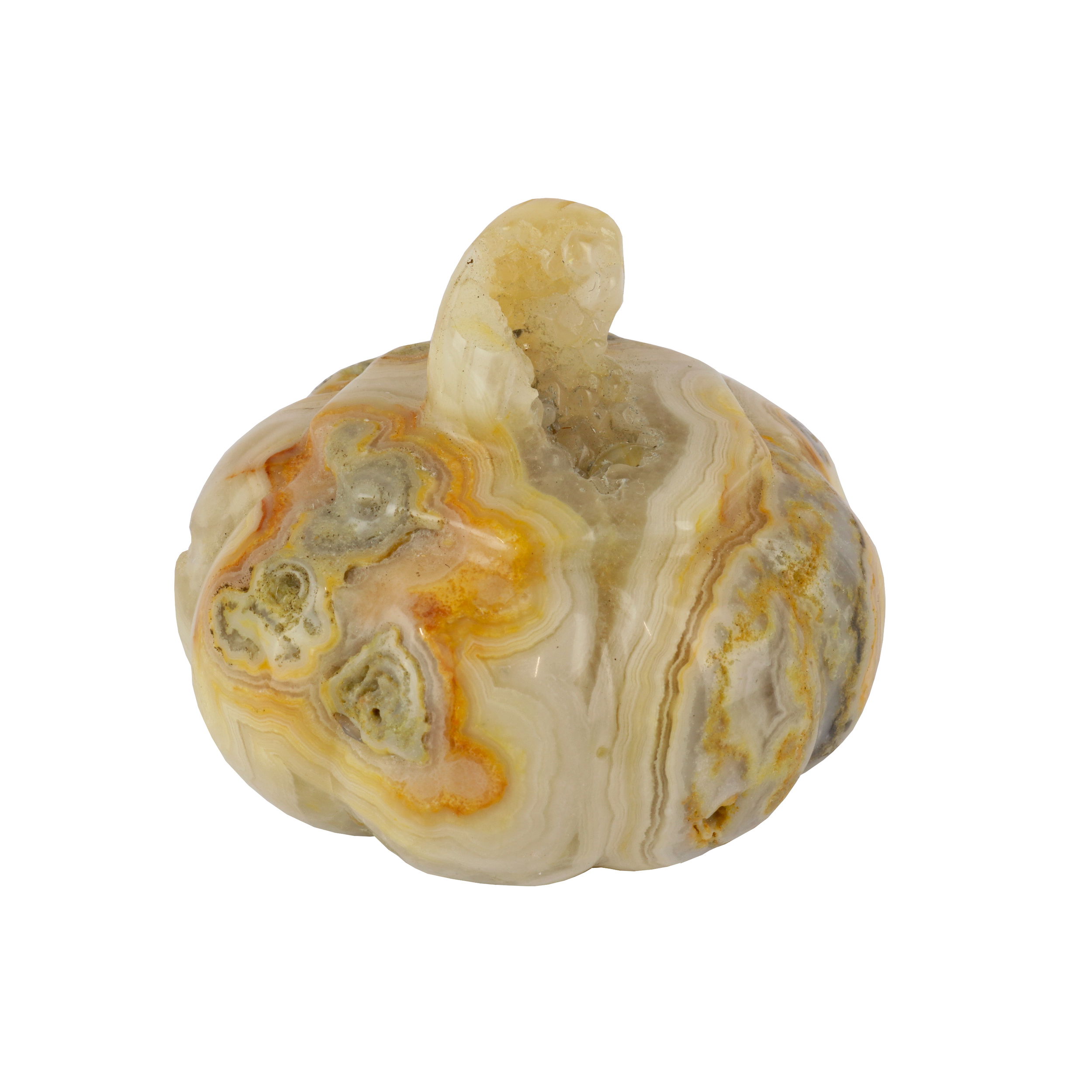 Crazy Lace Agate Pumpkin Carving