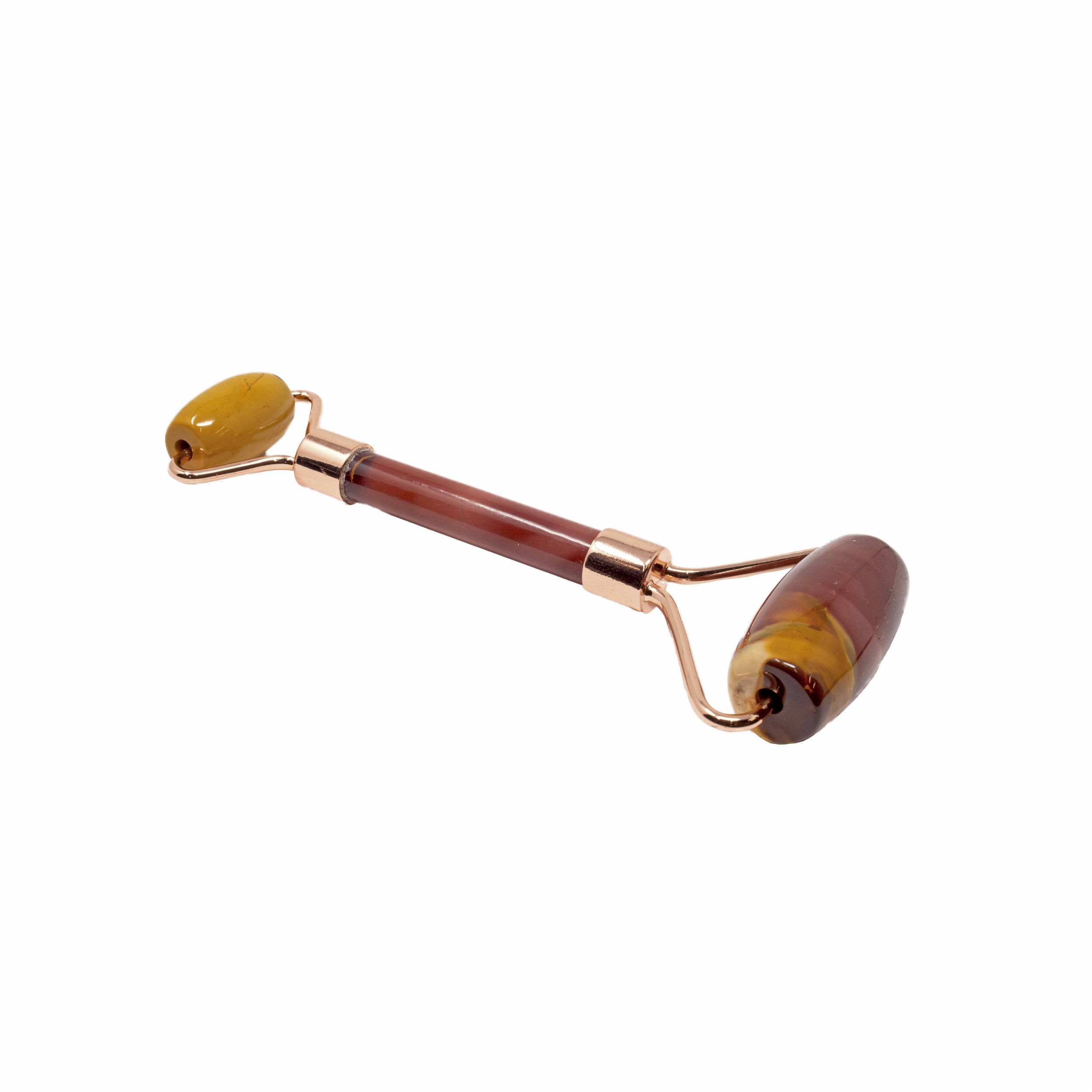 Mookaite Jasper Facial Roller with Rose Gold Hardware