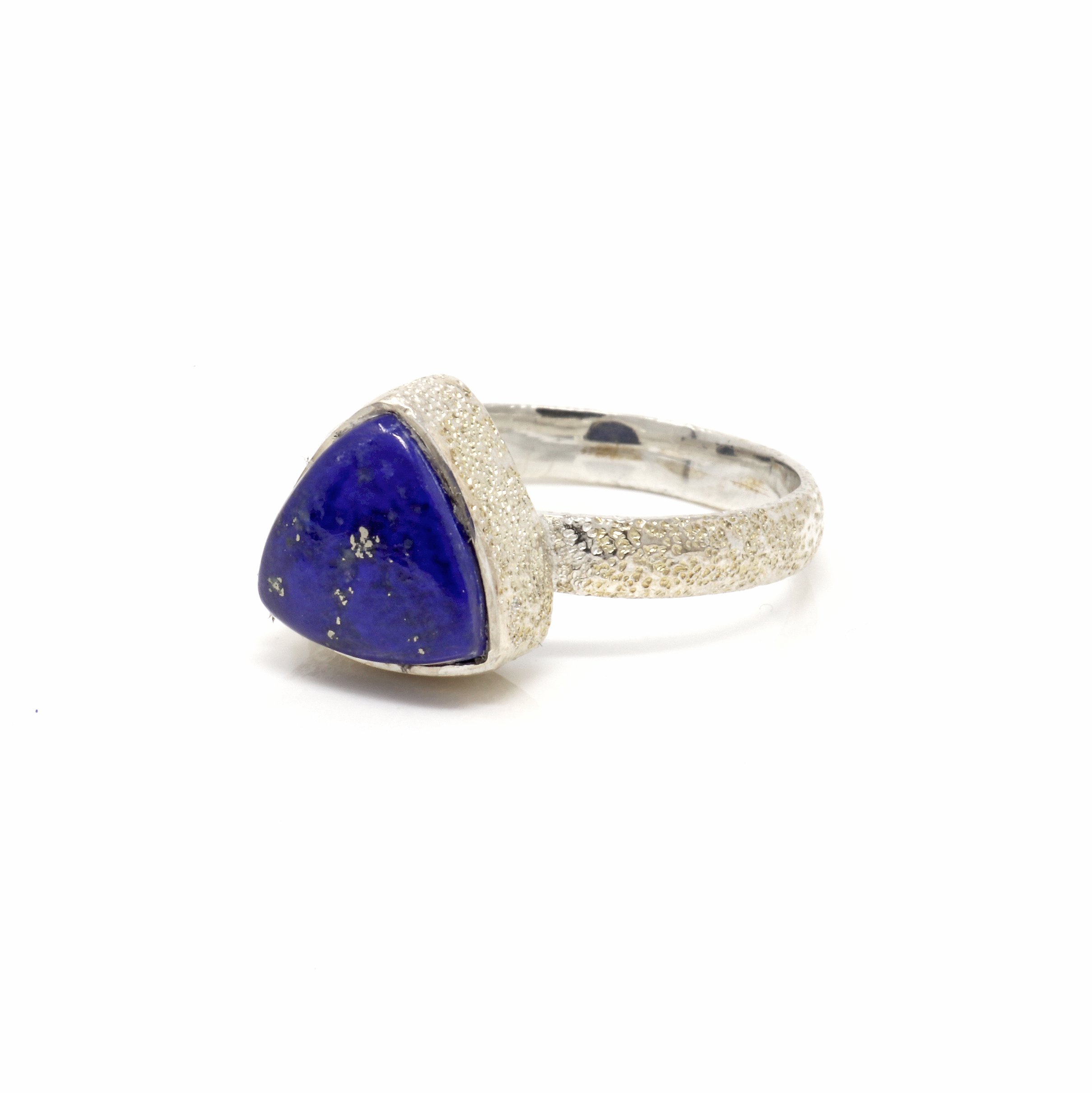Lapis Lazuli Ring Size 9 -Triangle