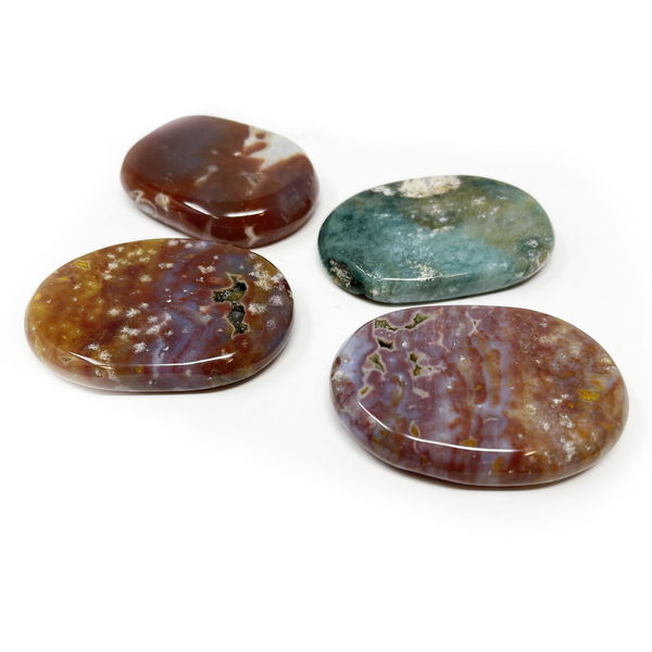 Closeup photo of Orbicular - Ocean Jasper Flat Stone (Singles)