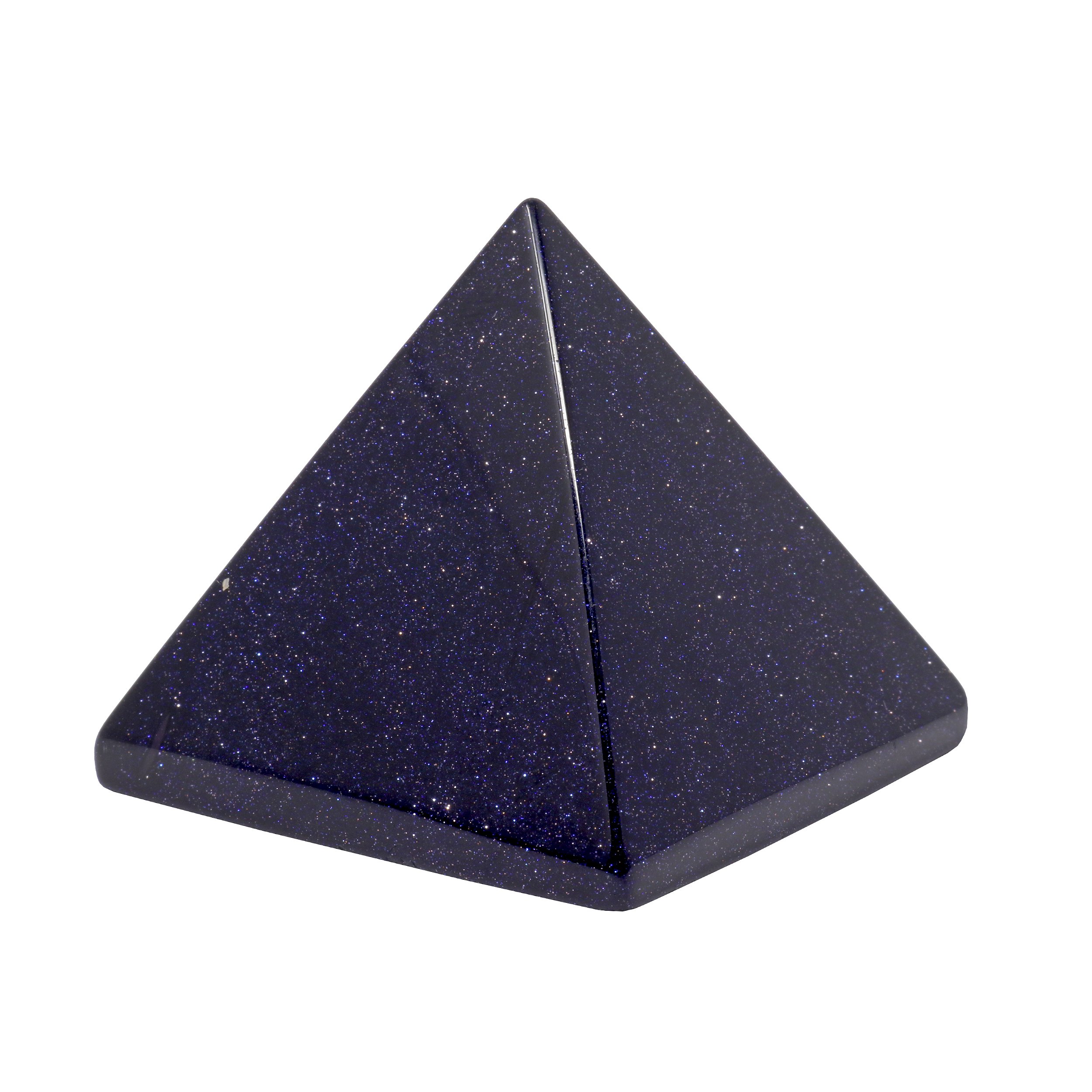 Blue Goldstone Pyramid - 45mm