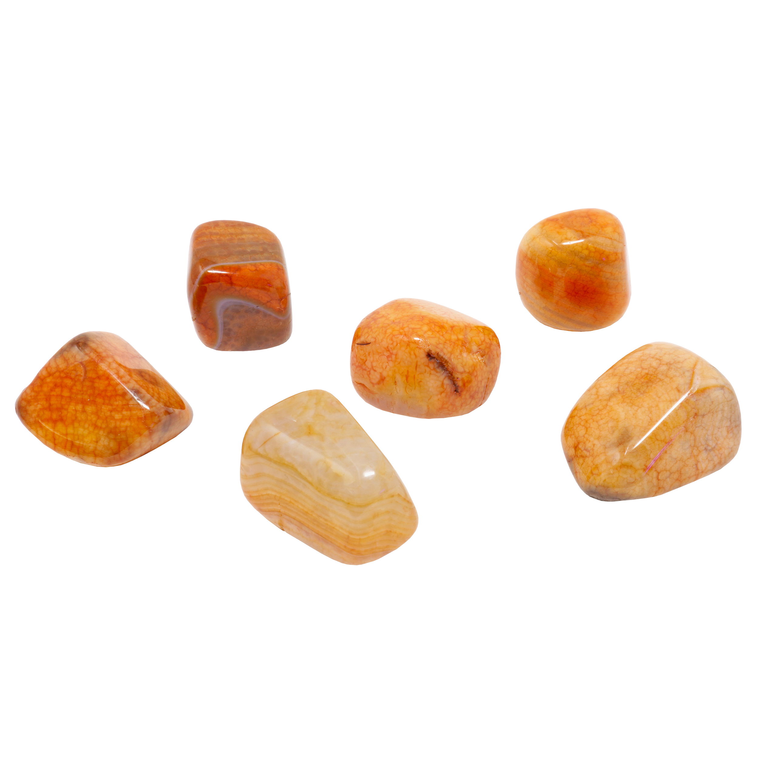 Fire Carnelian Agate Tumbled Stone - Lg (Singles)