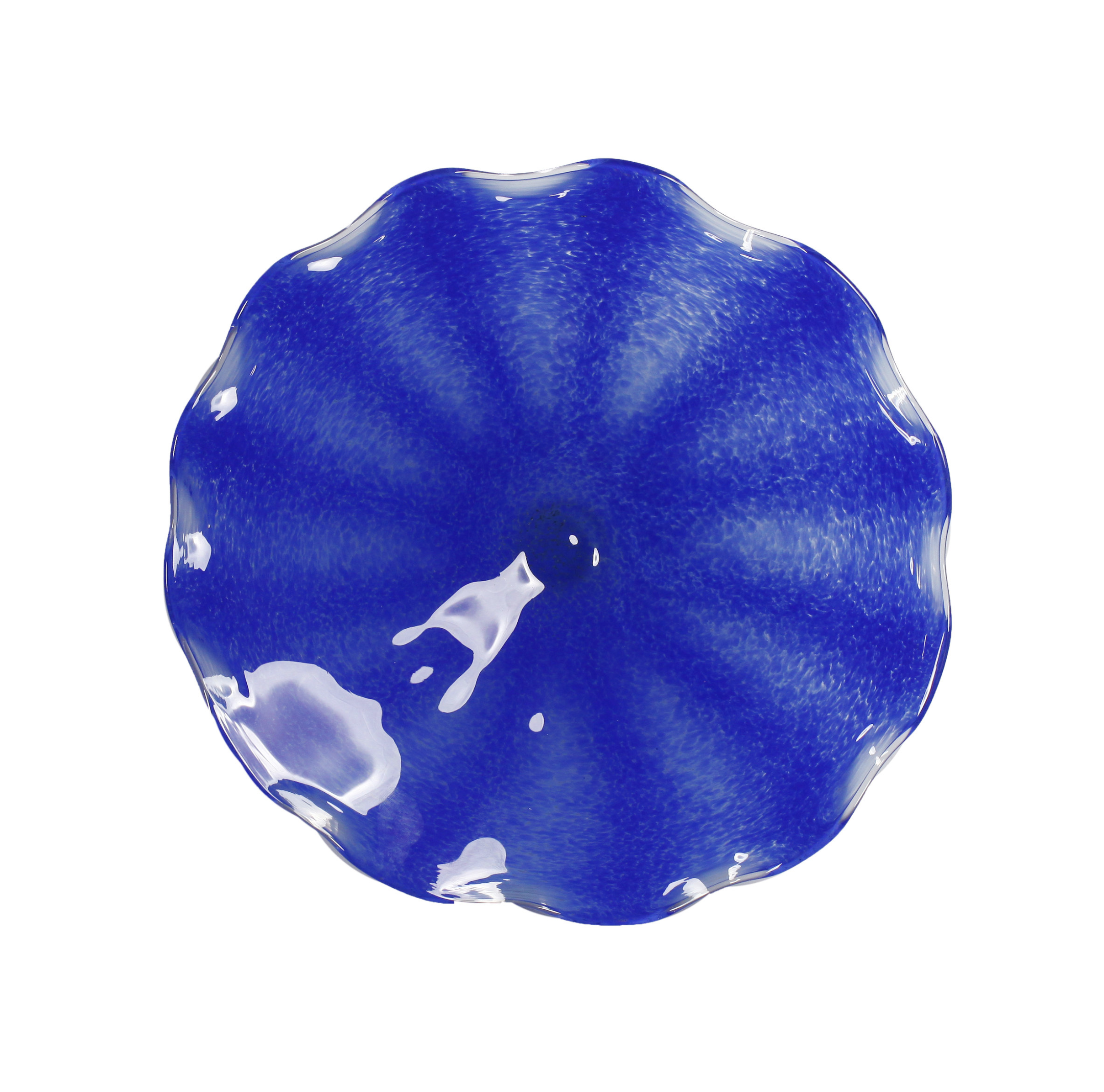 Wall Plate Small - Blue Pinwheel