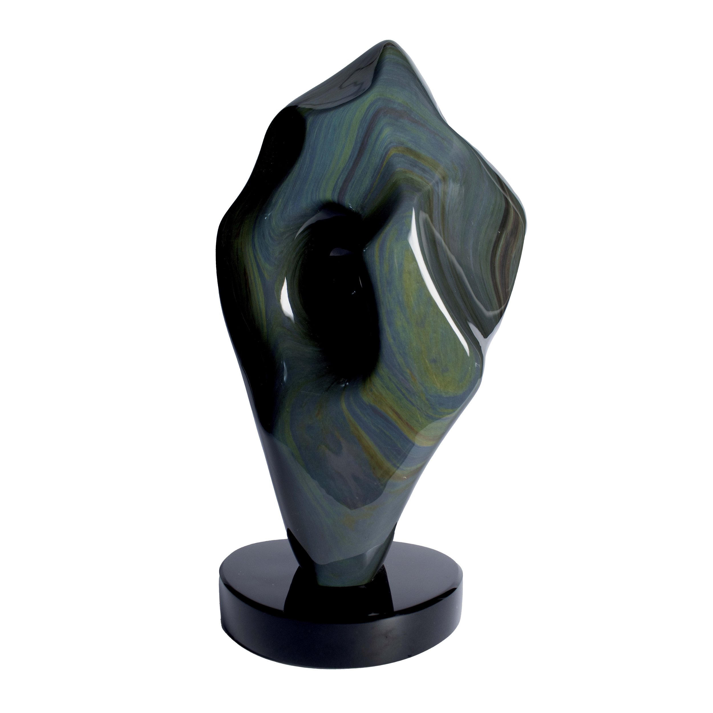 Rainbow Sheen Obsidian Freeform Sculpture