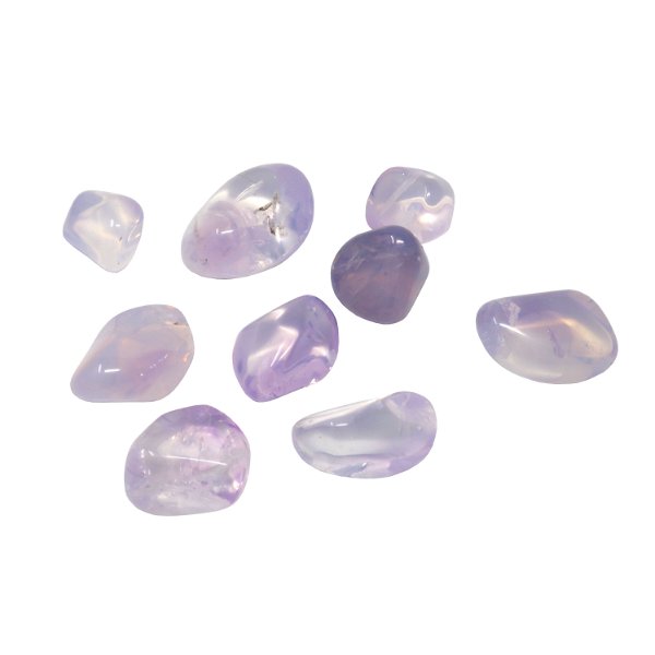 Closeup photo of Tumbled Lavender Girasol Quartz (Singles)