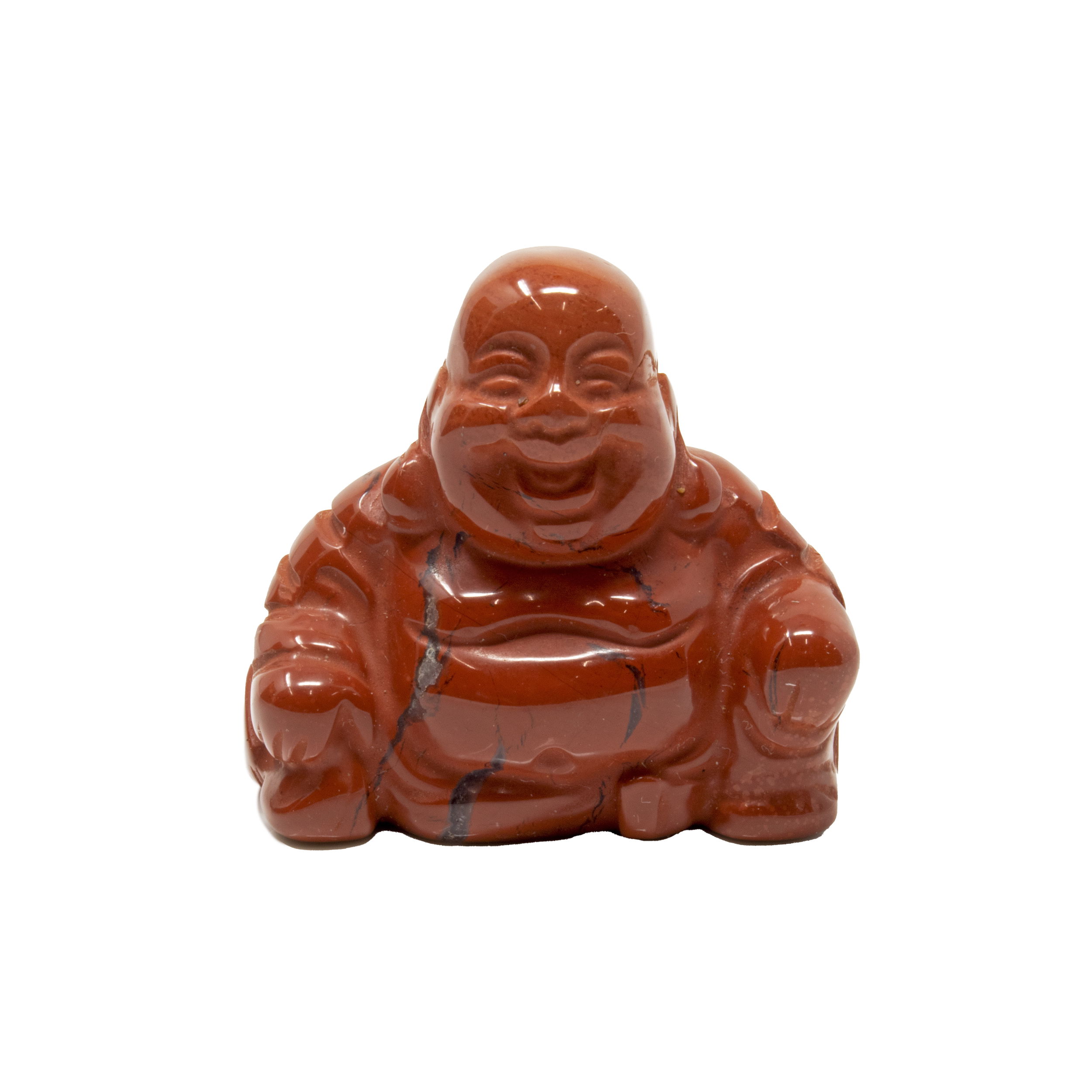 Red Jasper Buddha Carving