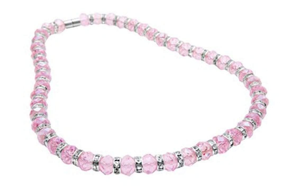 Crystal Necklace - Rose Pink