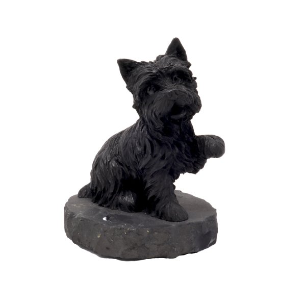 Closeup photo of Shungite Dog Figurine - Yorkie