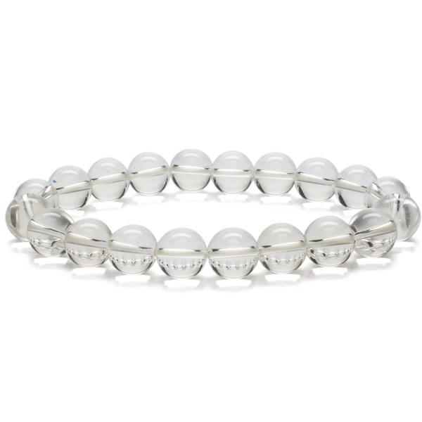 Closeup photo of Quartz Beaded Bracelet 10mm Round