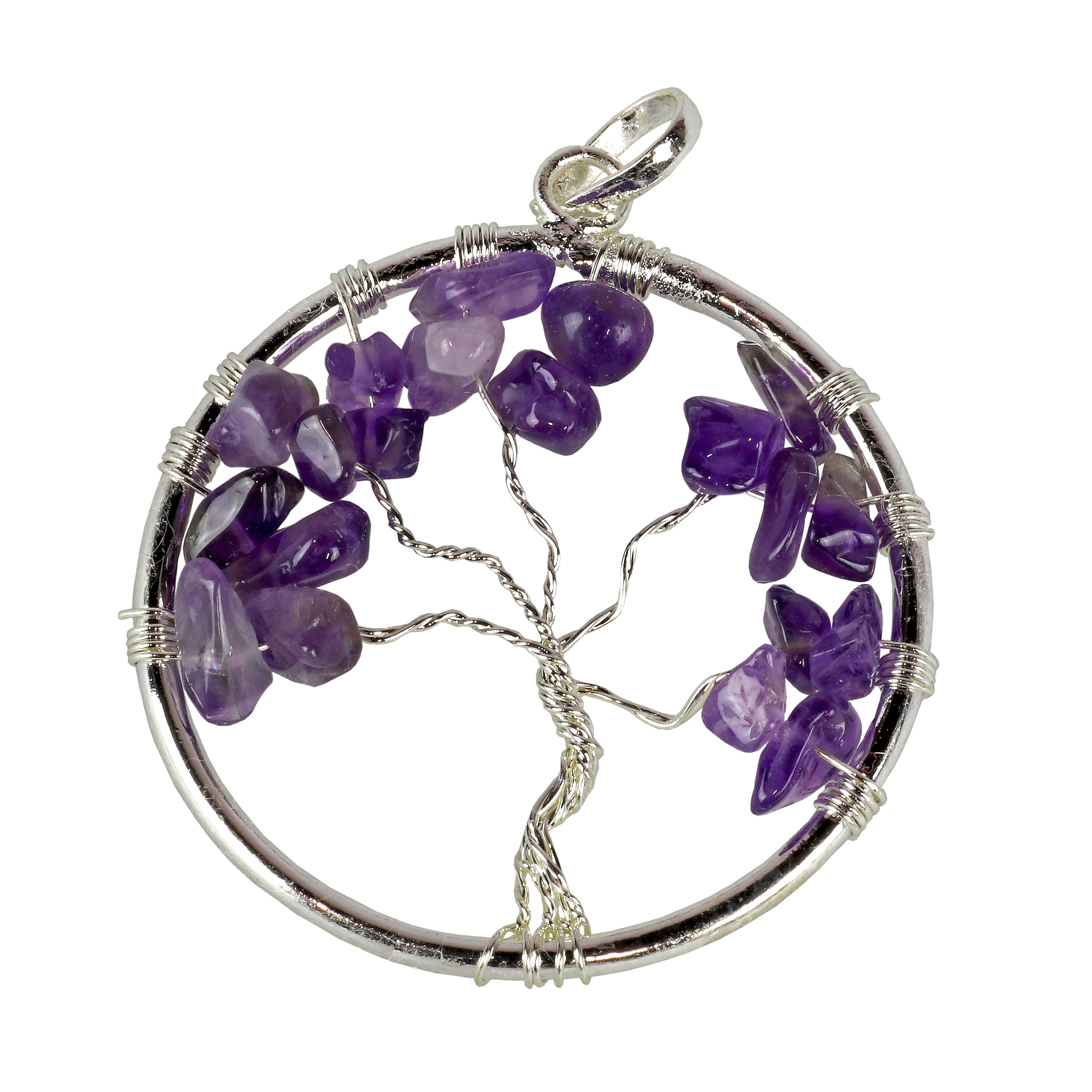 Amethyst Tree Of Life Pendant