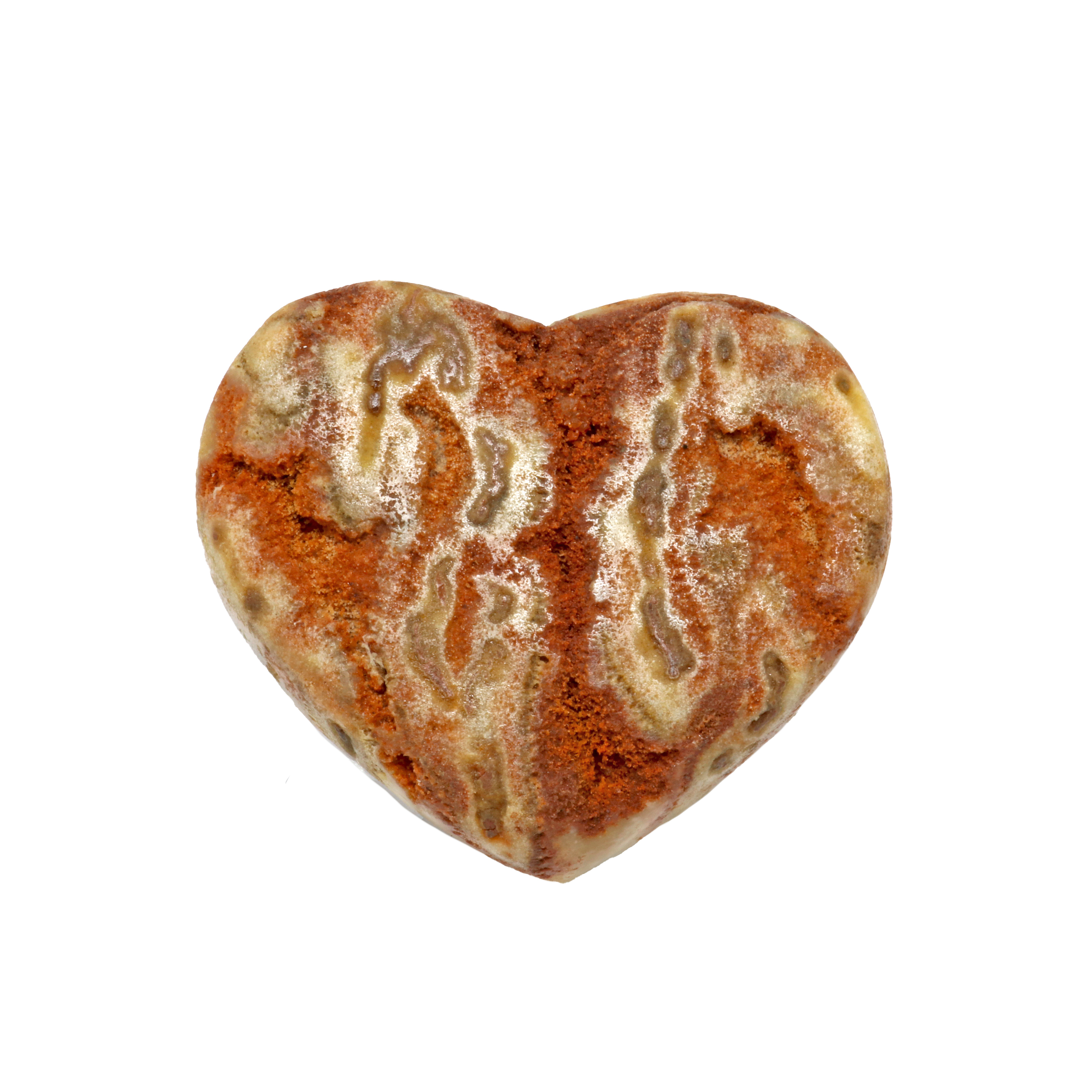 Quartz Druze Heart - Dusty Peach