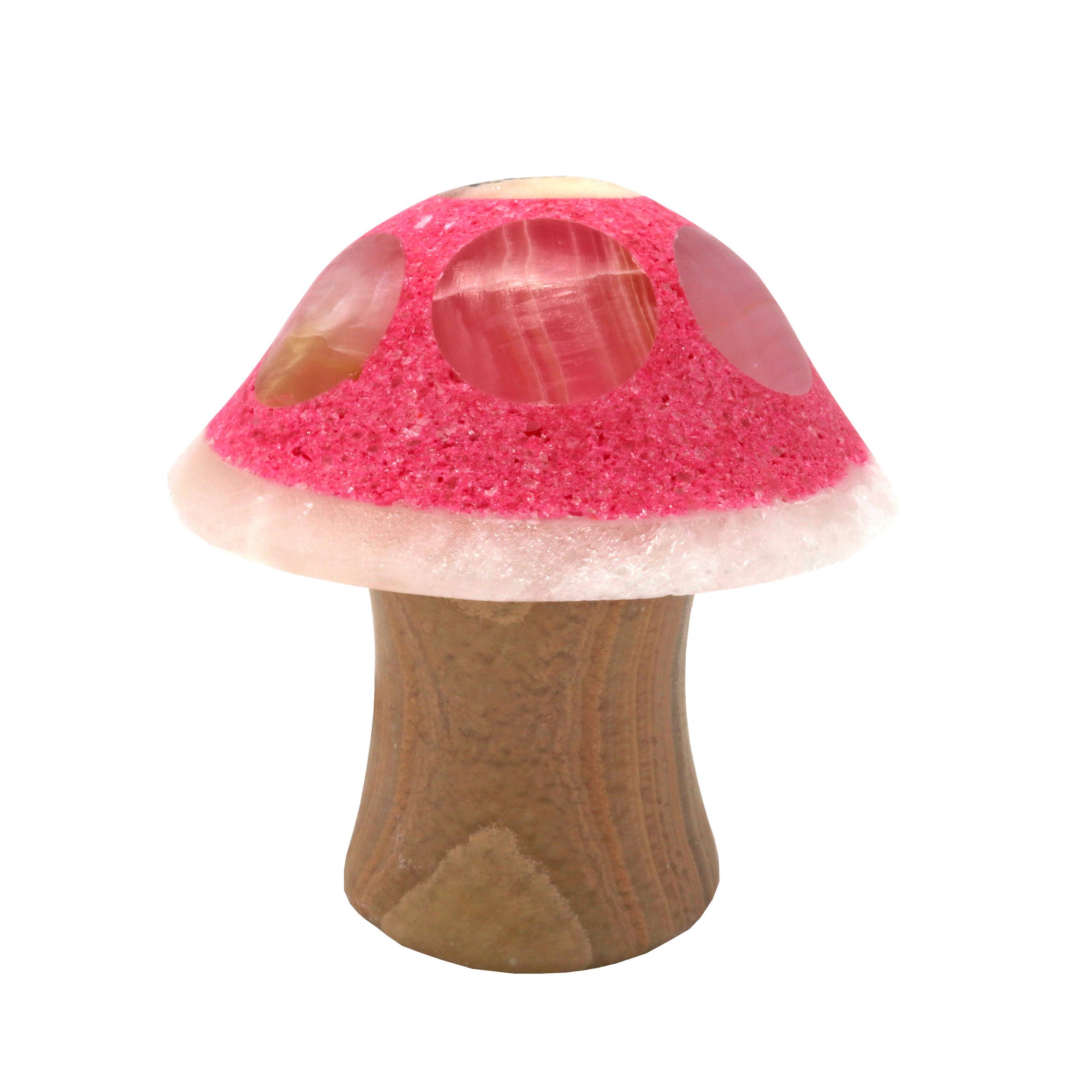 Mini Onyx Mushroom Lamp Pink
