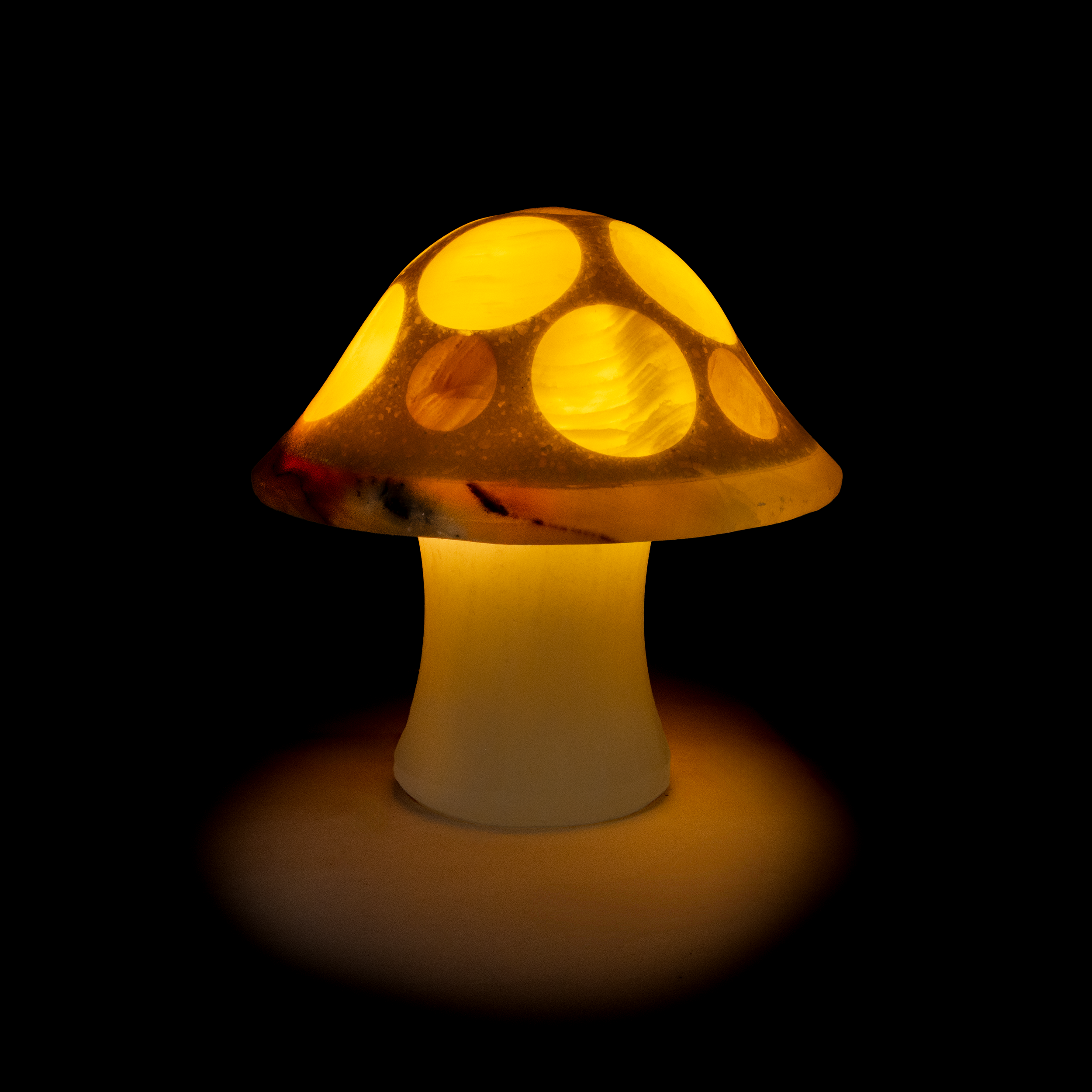 Shroominary Luminary - Small Yellow Mushroom Lamp