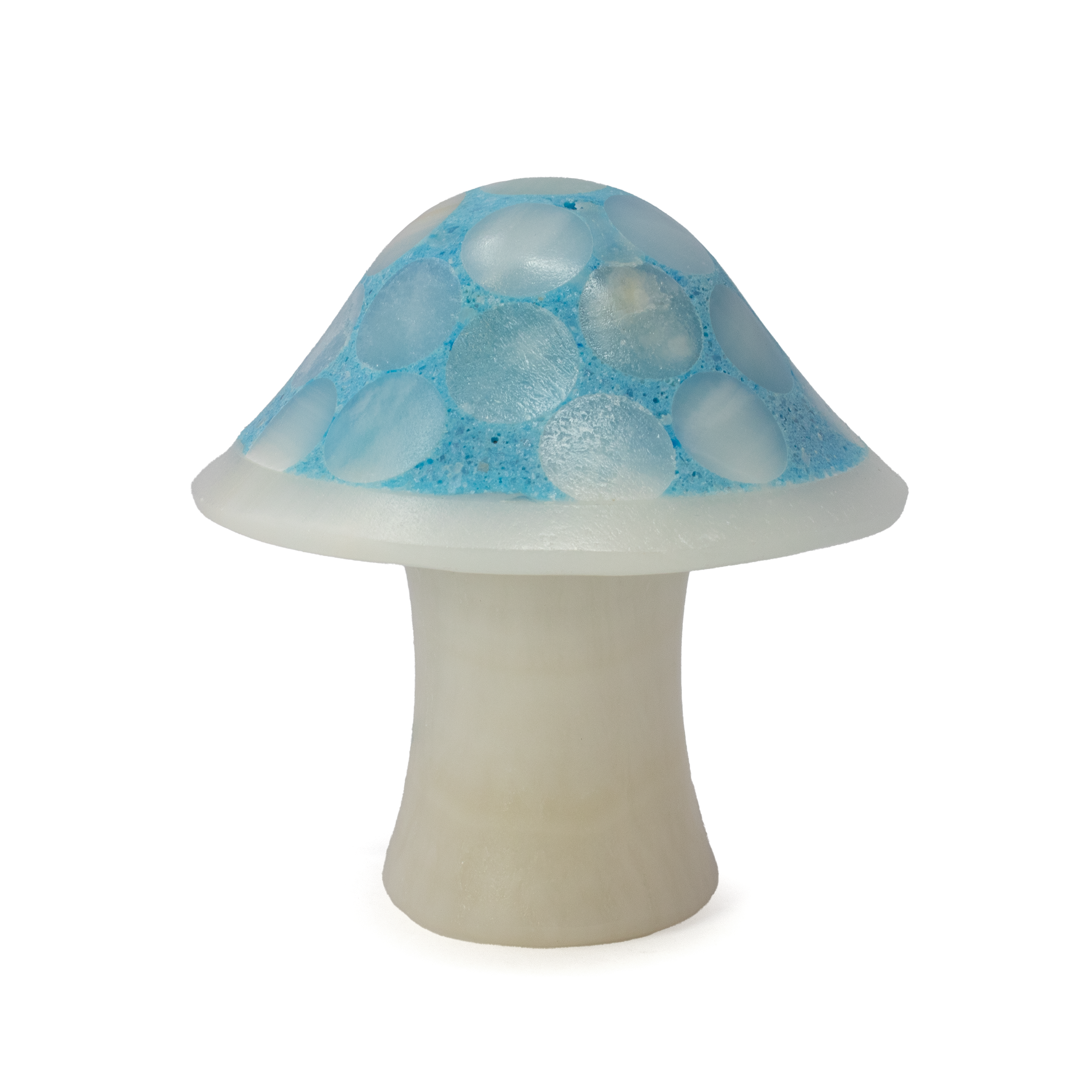 Shroominary Luminary - Small Blue Mushroom Lamp