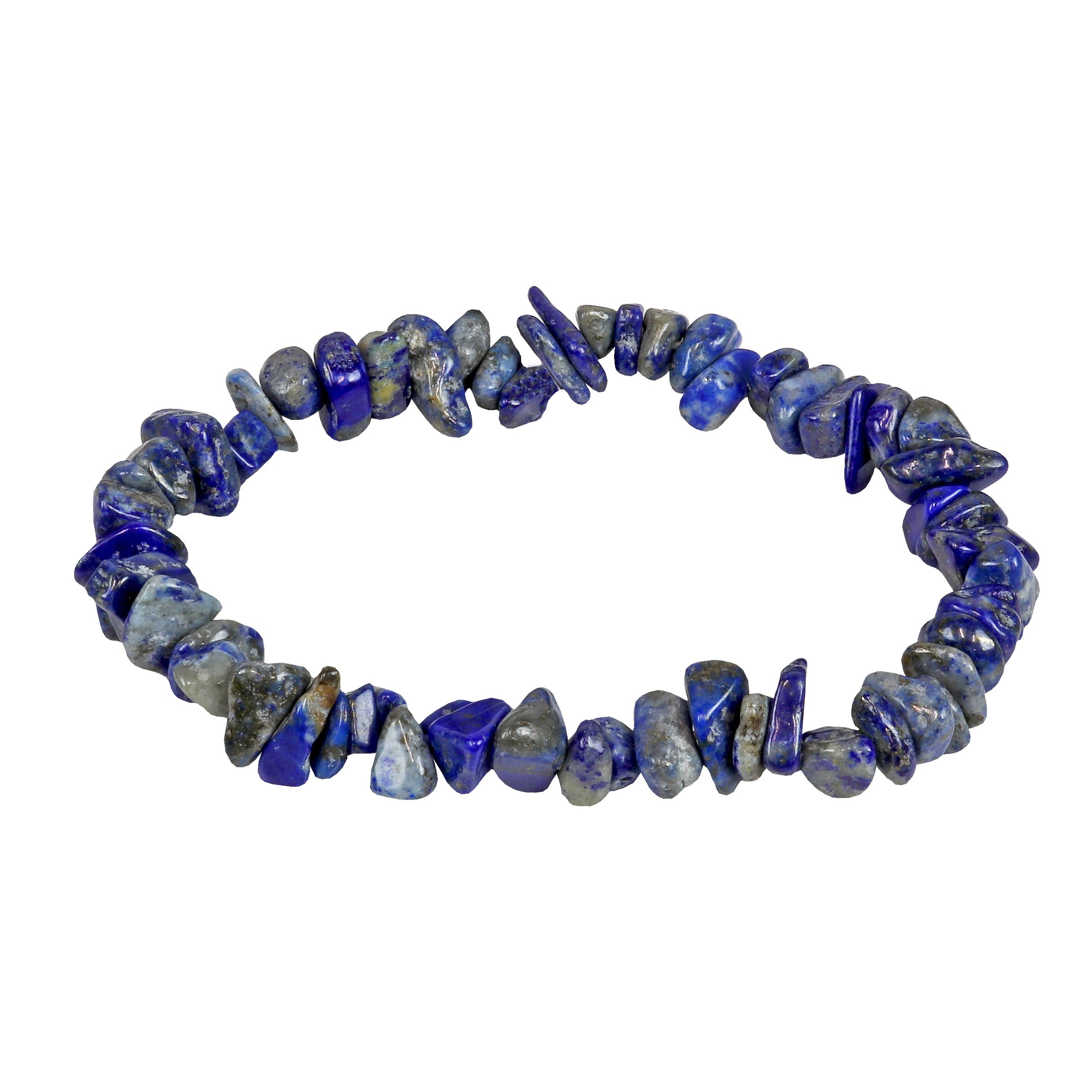 Lapis Lazuli Chip Beaded Bracelet