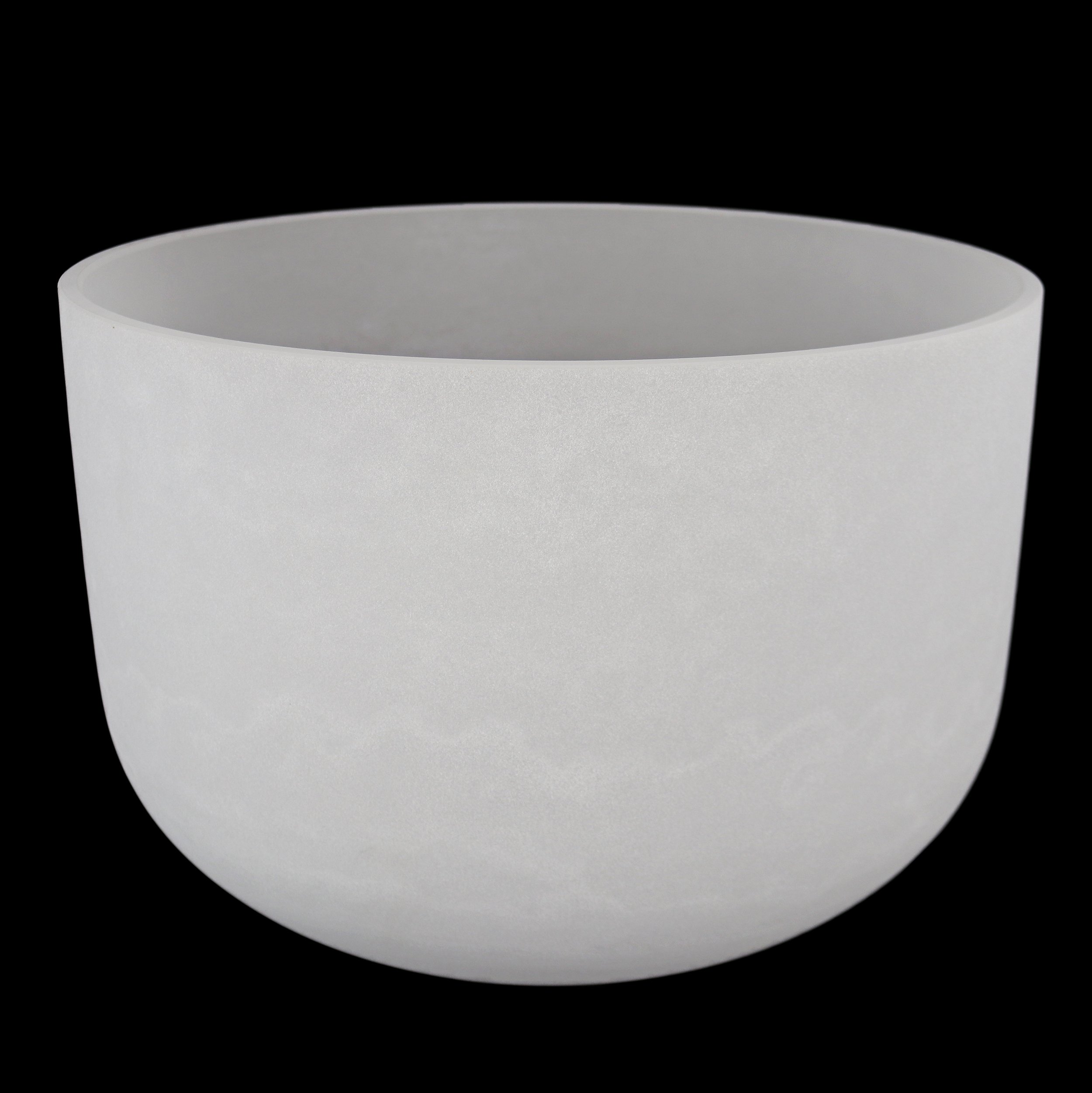18" Frosted Quartz Singing Bowl Note F -20
