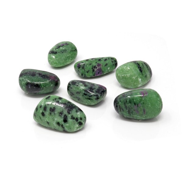Closeup photo of Tumbled Ruby Zoisite (Singles)