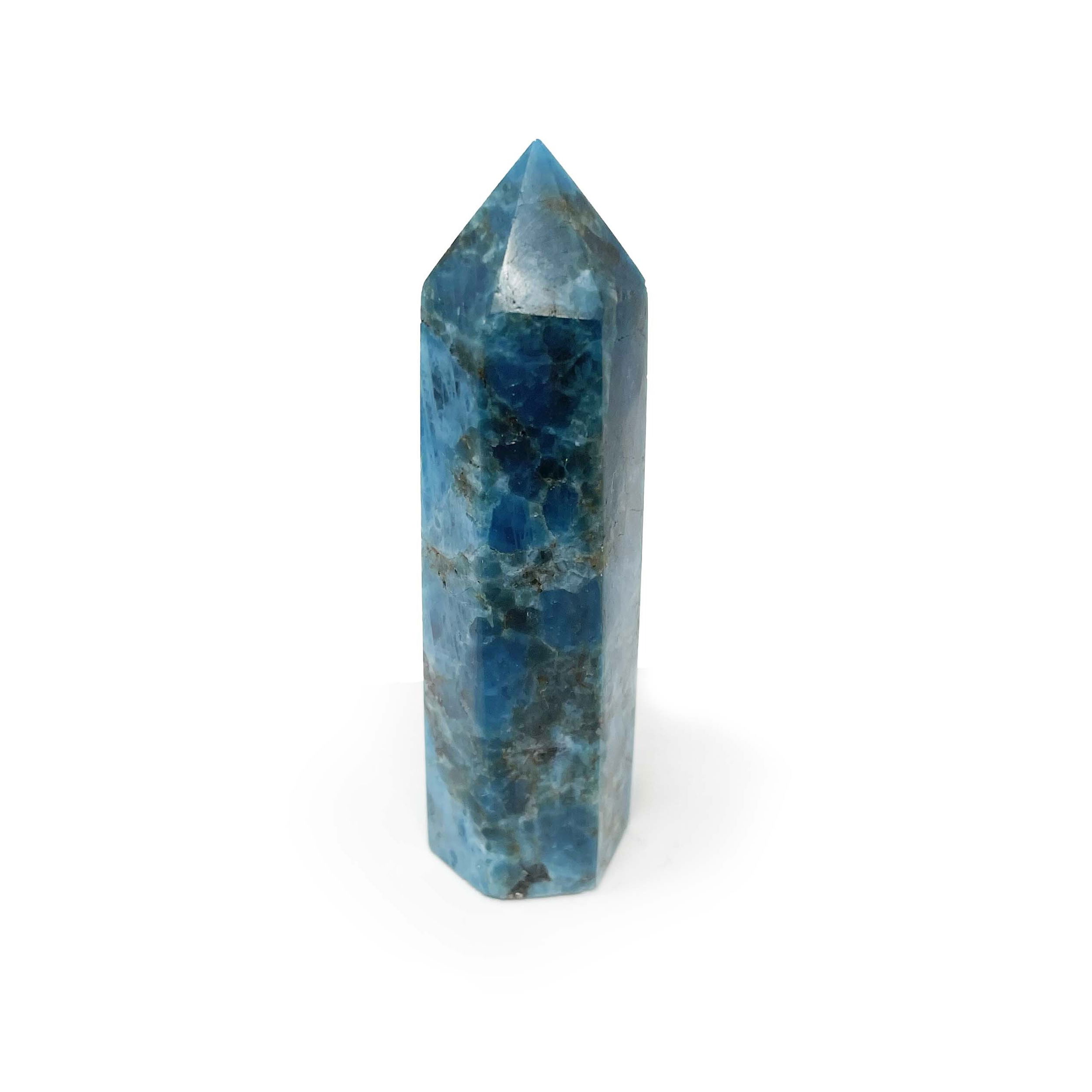 Blue Apatite Point - Cut & Polished