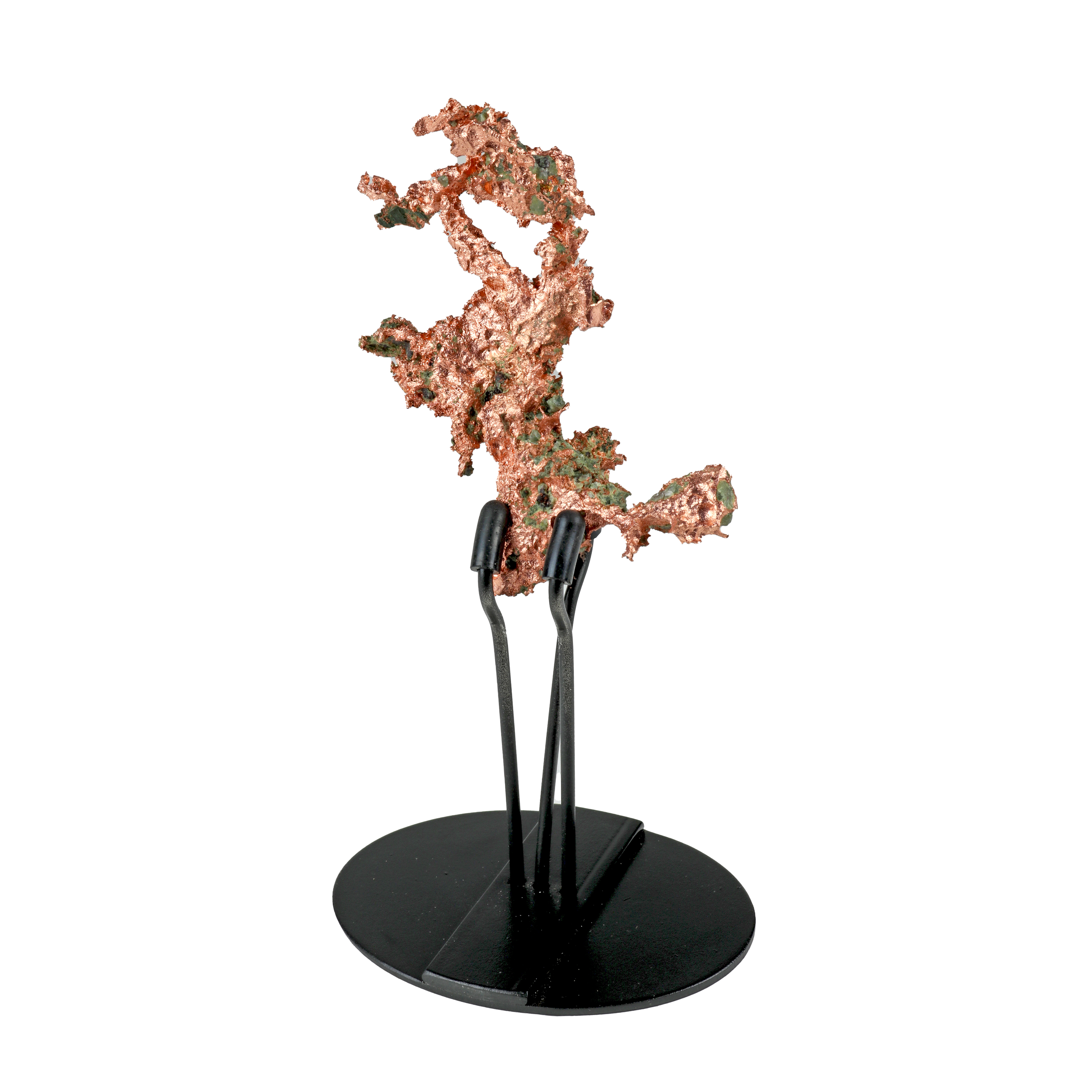 Michigan Native Copper in 3 - Pronged Tension Fit Stand with Free Form Body