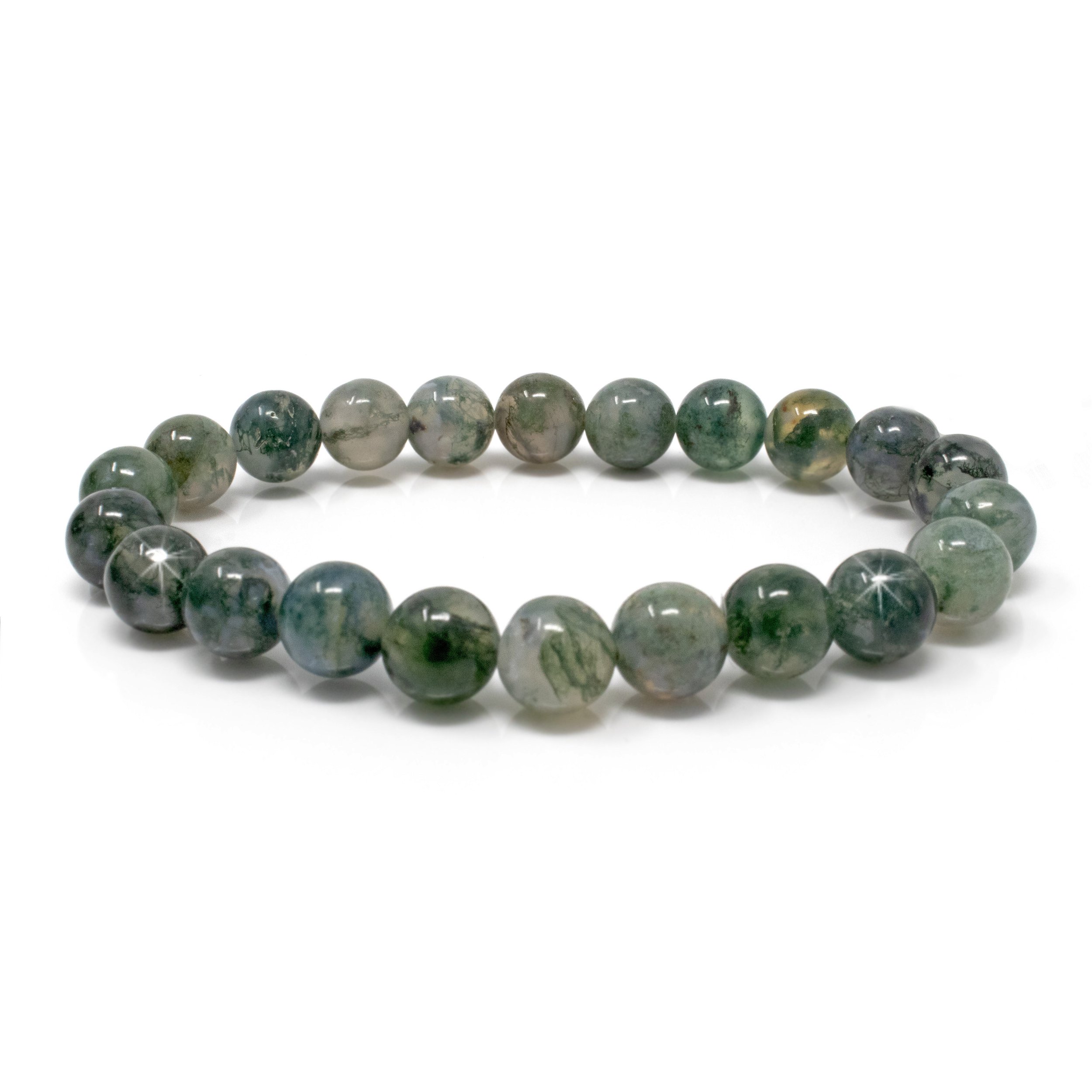 Moss Agate bracelet – Mystic Moon Minerals